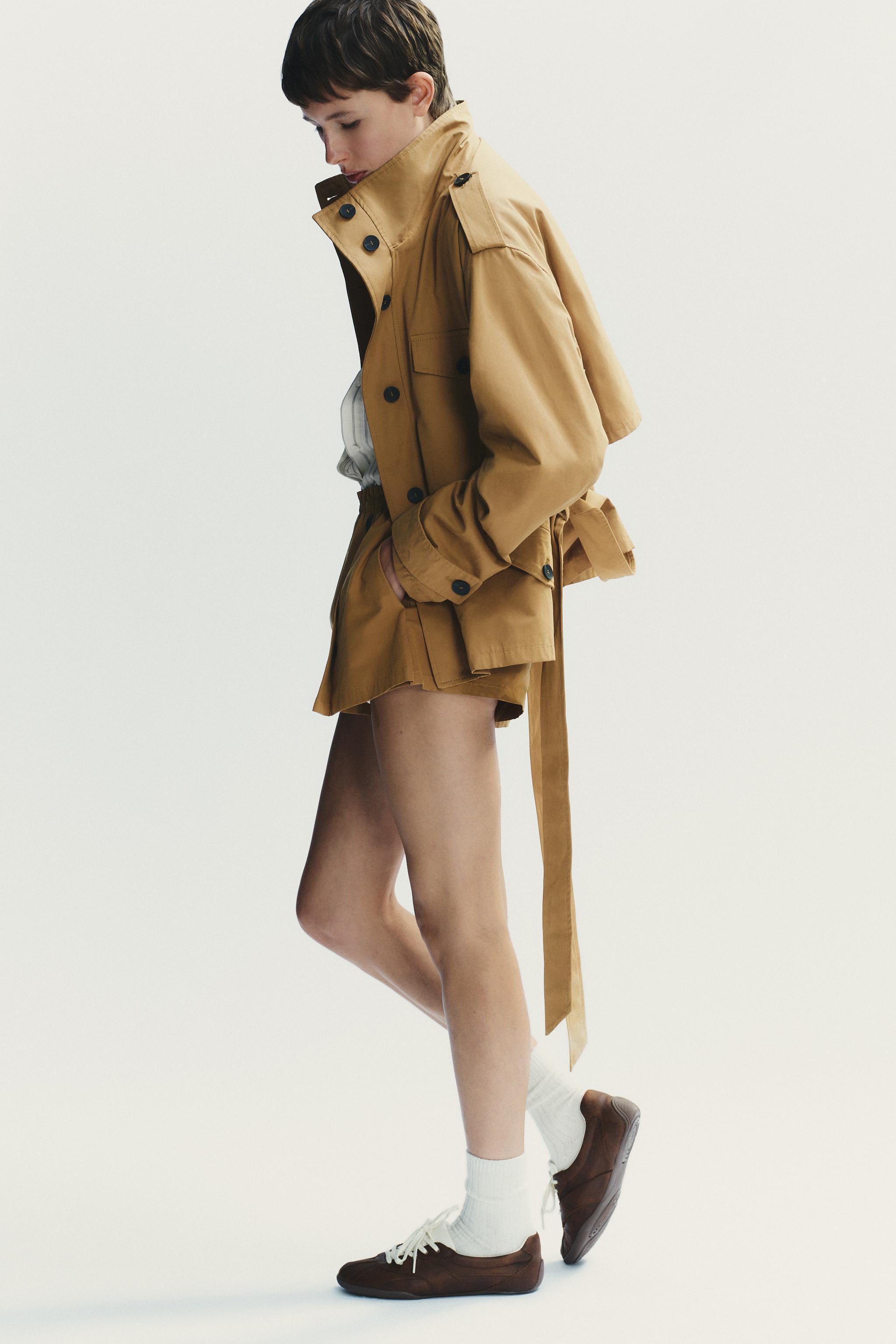 CROPPED TRENCH COAT
