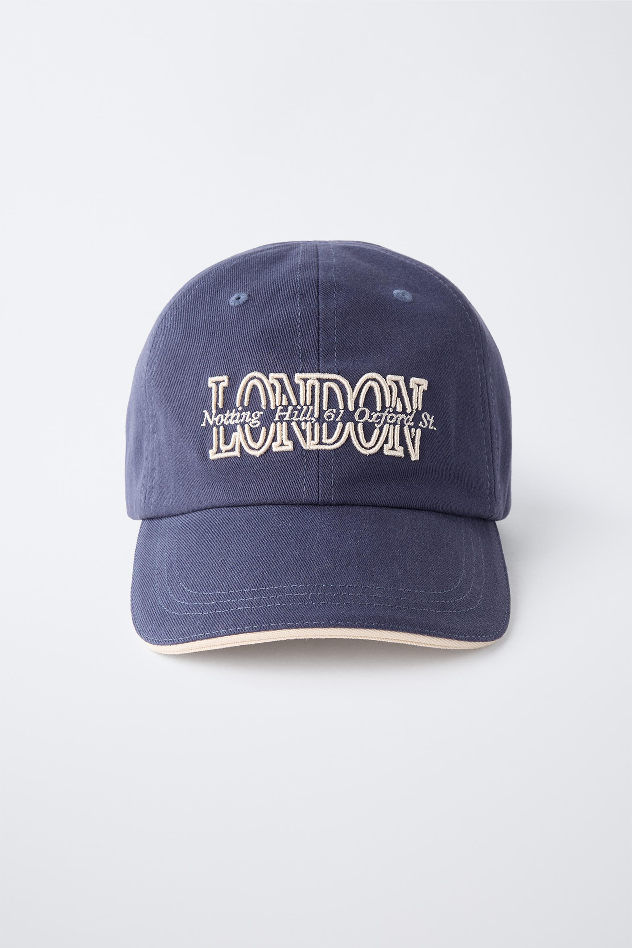 EMBROIDERED TEXT VARSITY CAP