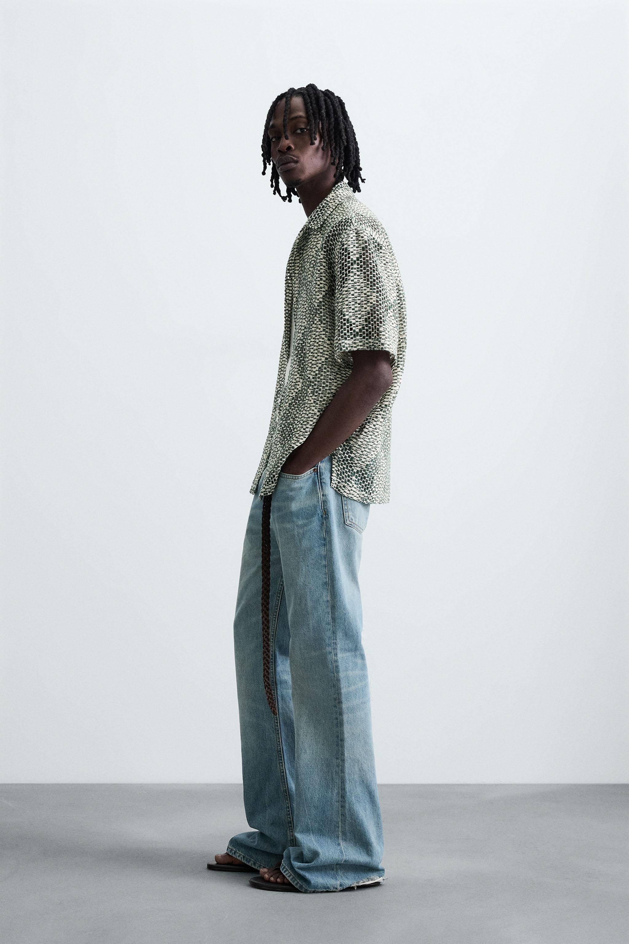 TEXTURED CROCHET SHIRT