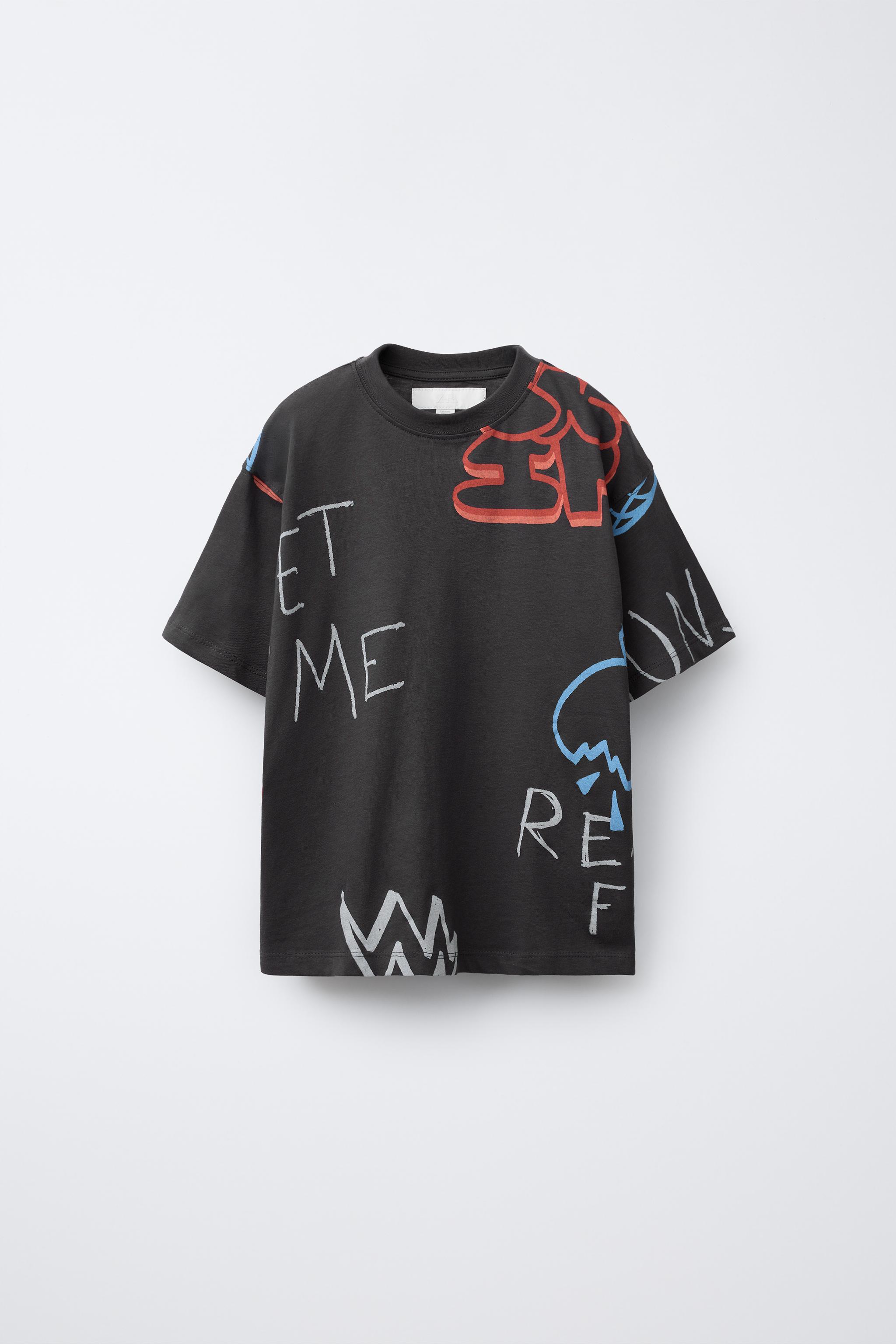 GRAFFITI PRINT T-SHIRT