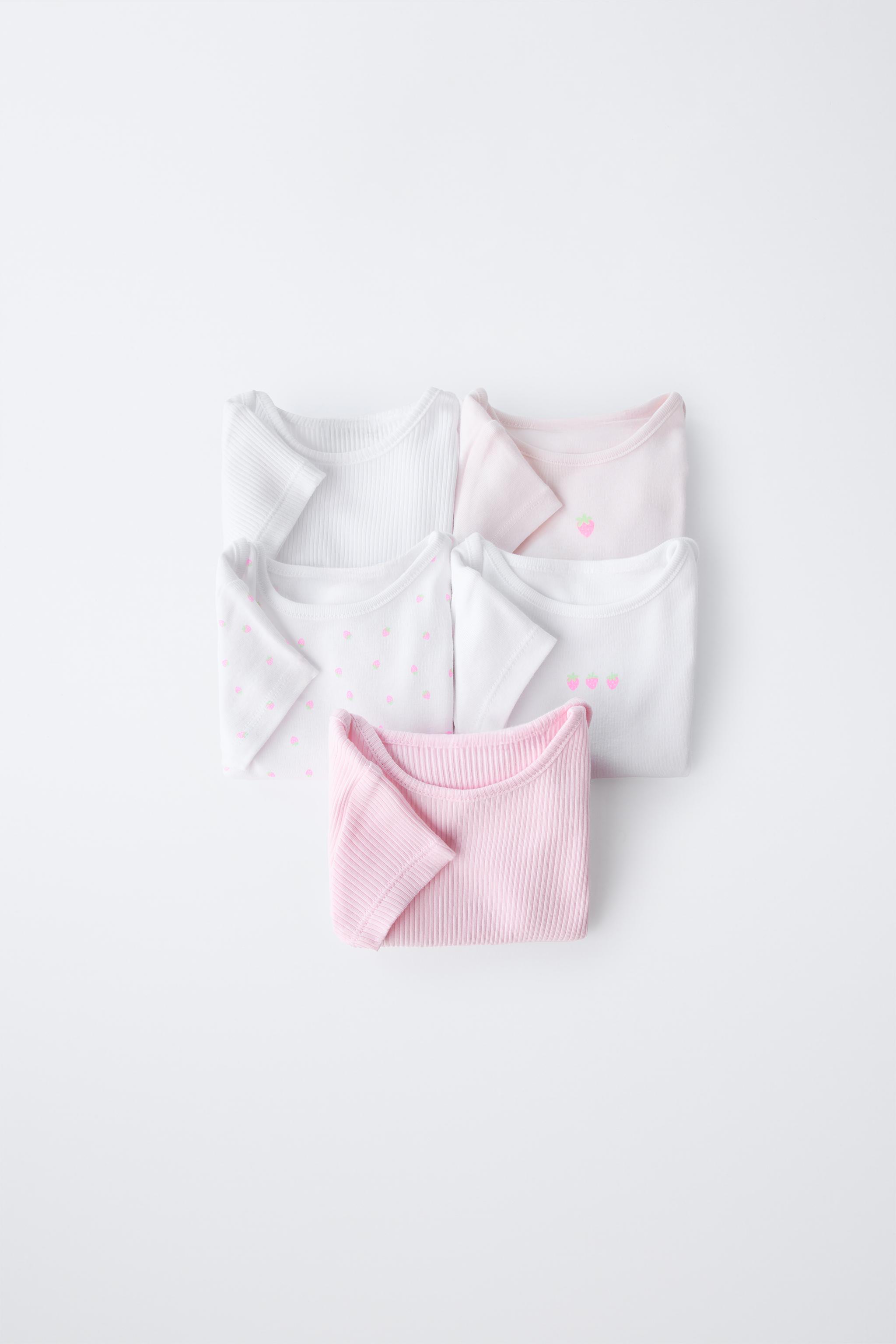 FIVE-PACK OF STRAWBERRY BODYSUITS