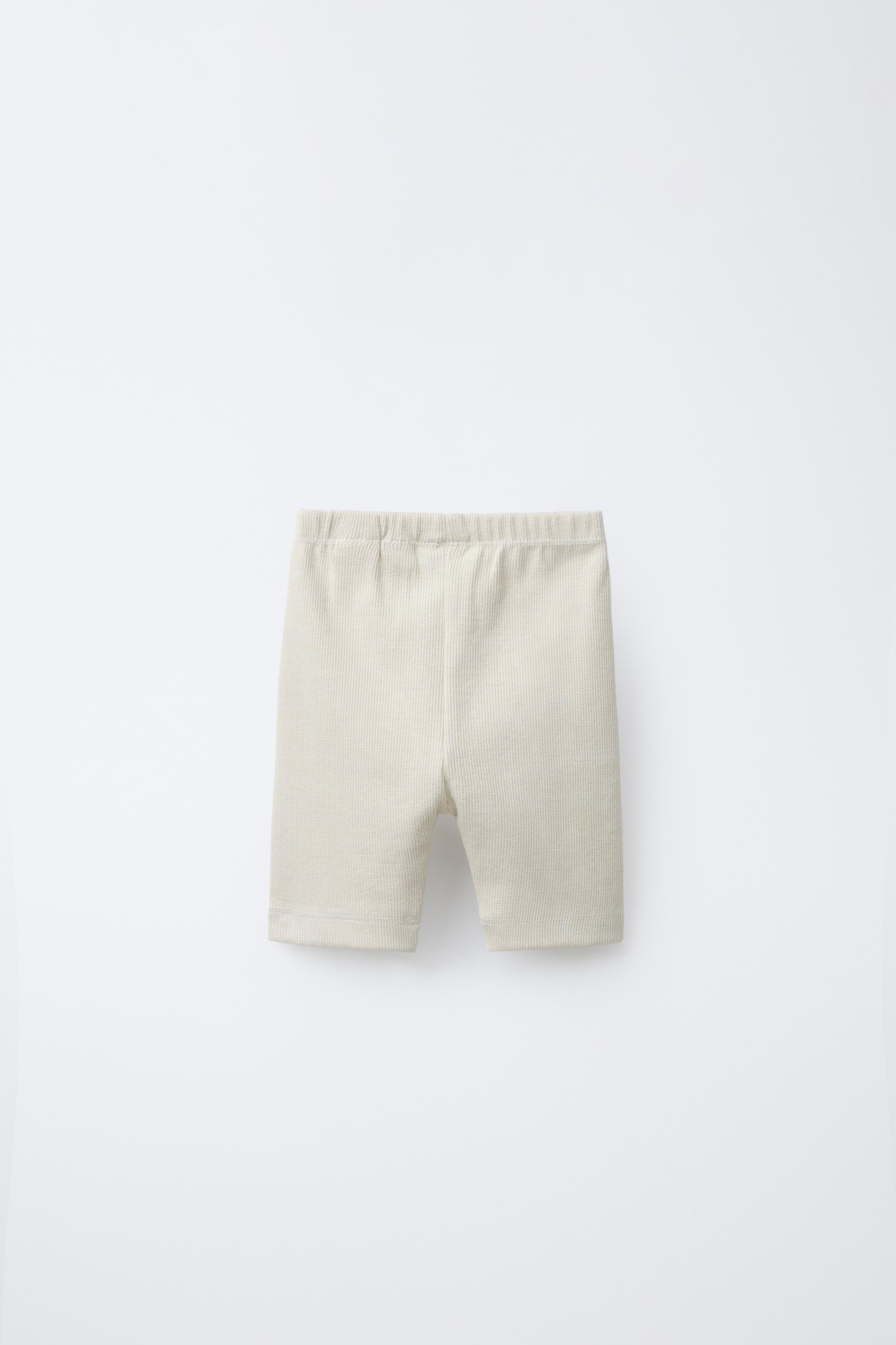 RIB CYCLING SHORTS WITH LABEL