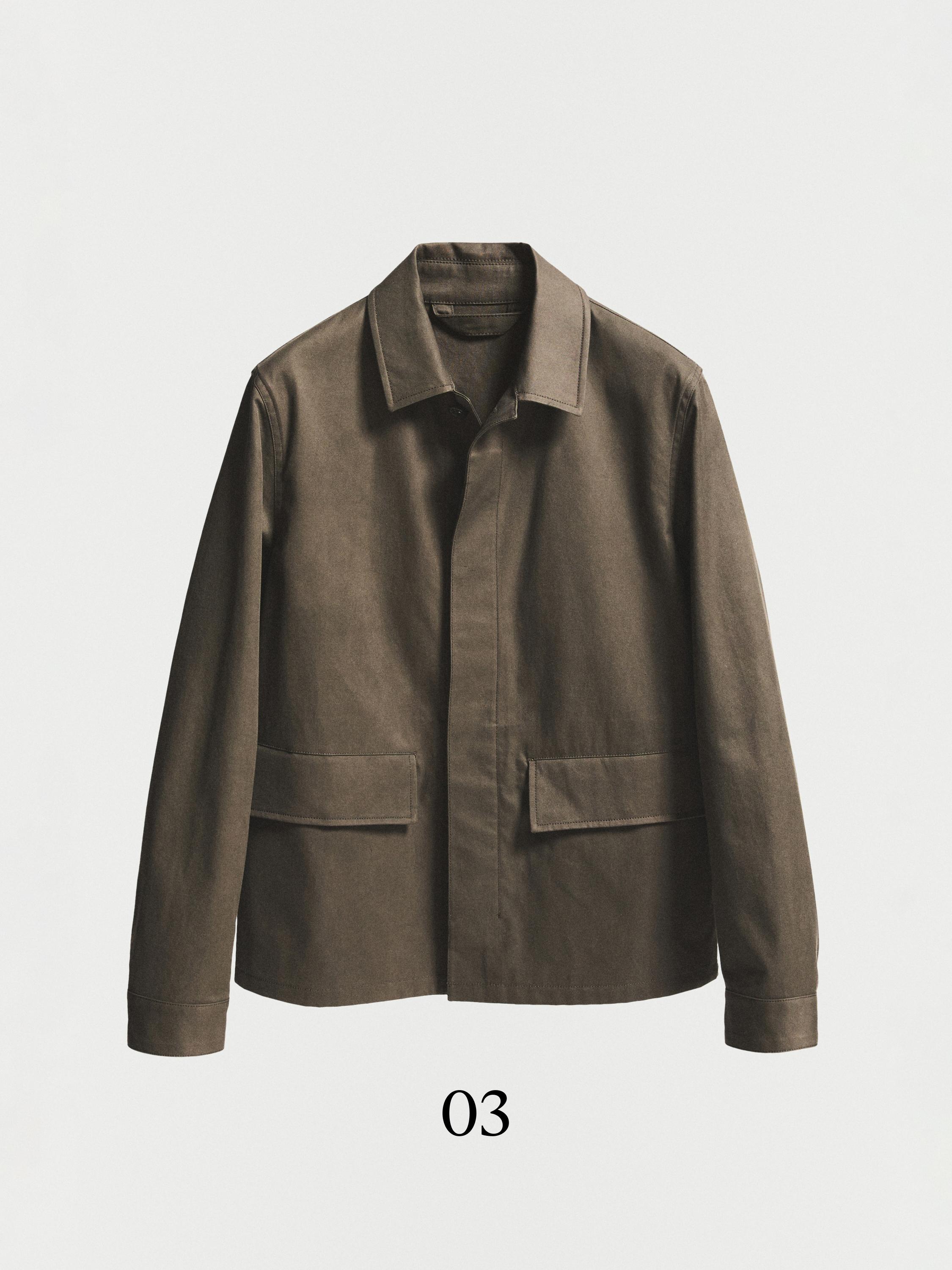 100% cotton maltinto finish jacket