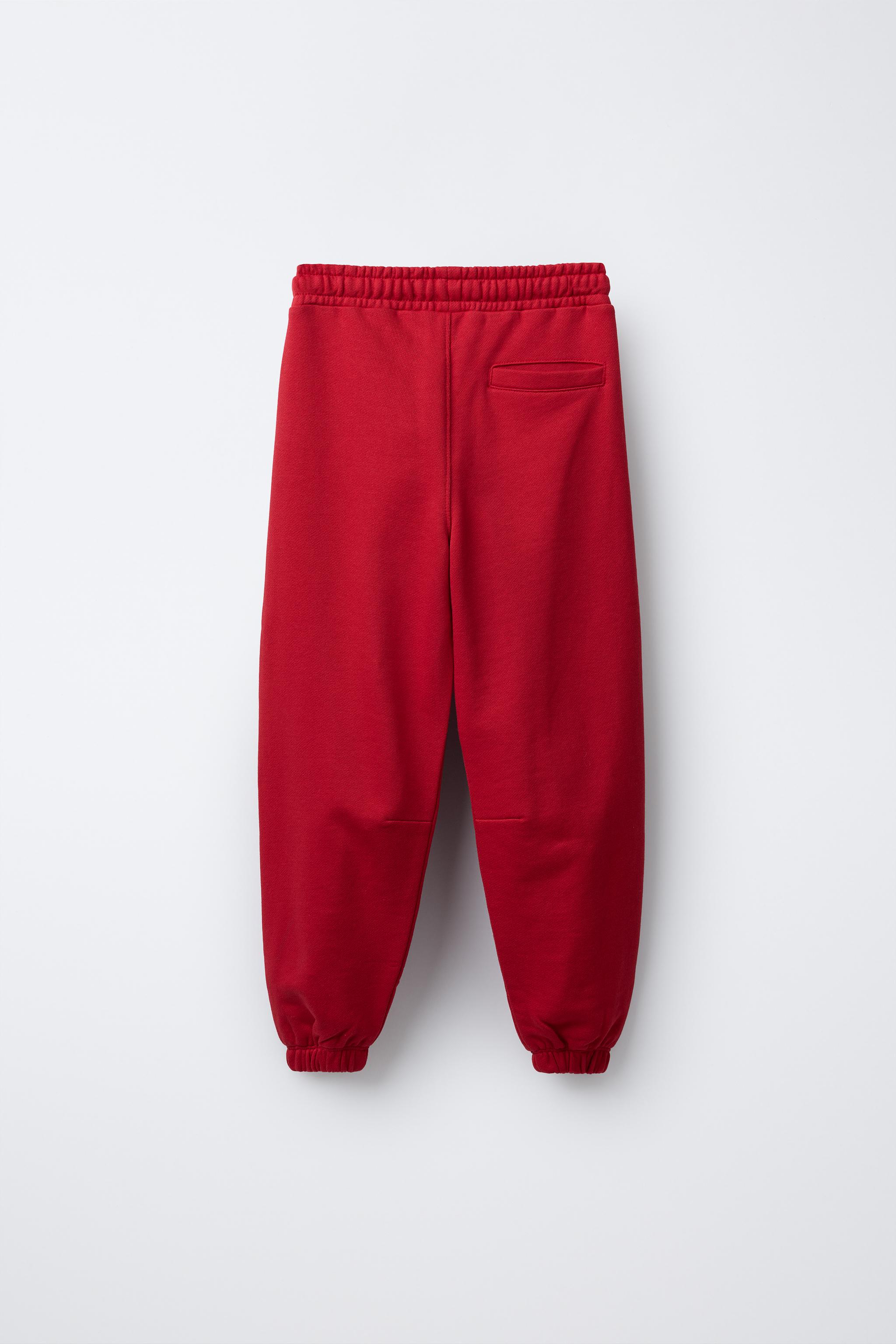 PLUSH JOGGING PANTS WITH LABEL