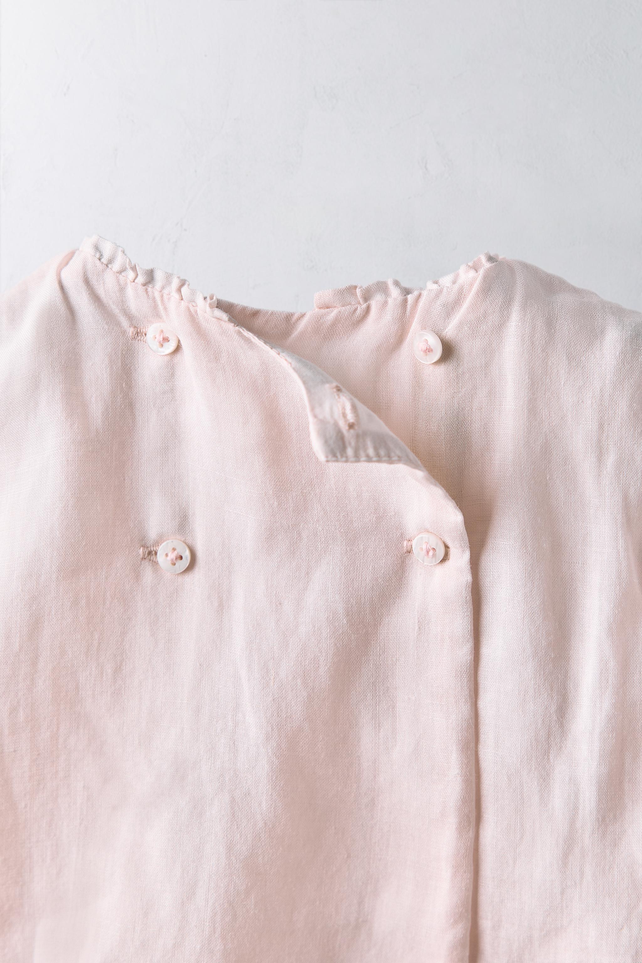 1-24 MONTHS/ 100% RAMIE BLOUSE AND BLOOMERS SET LIMITED EDITION