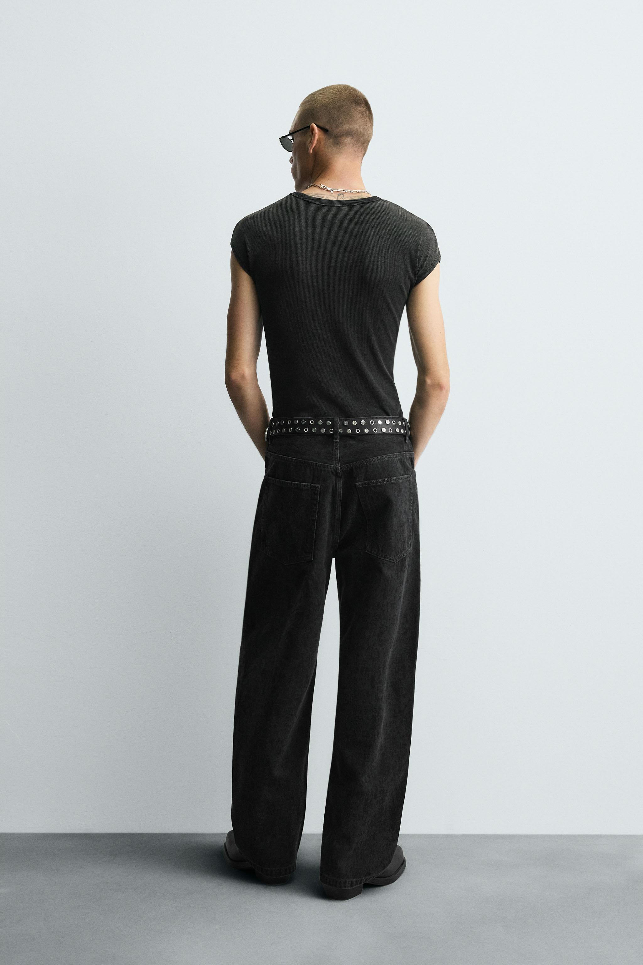 PRINTED BAGGY FIT JEANS