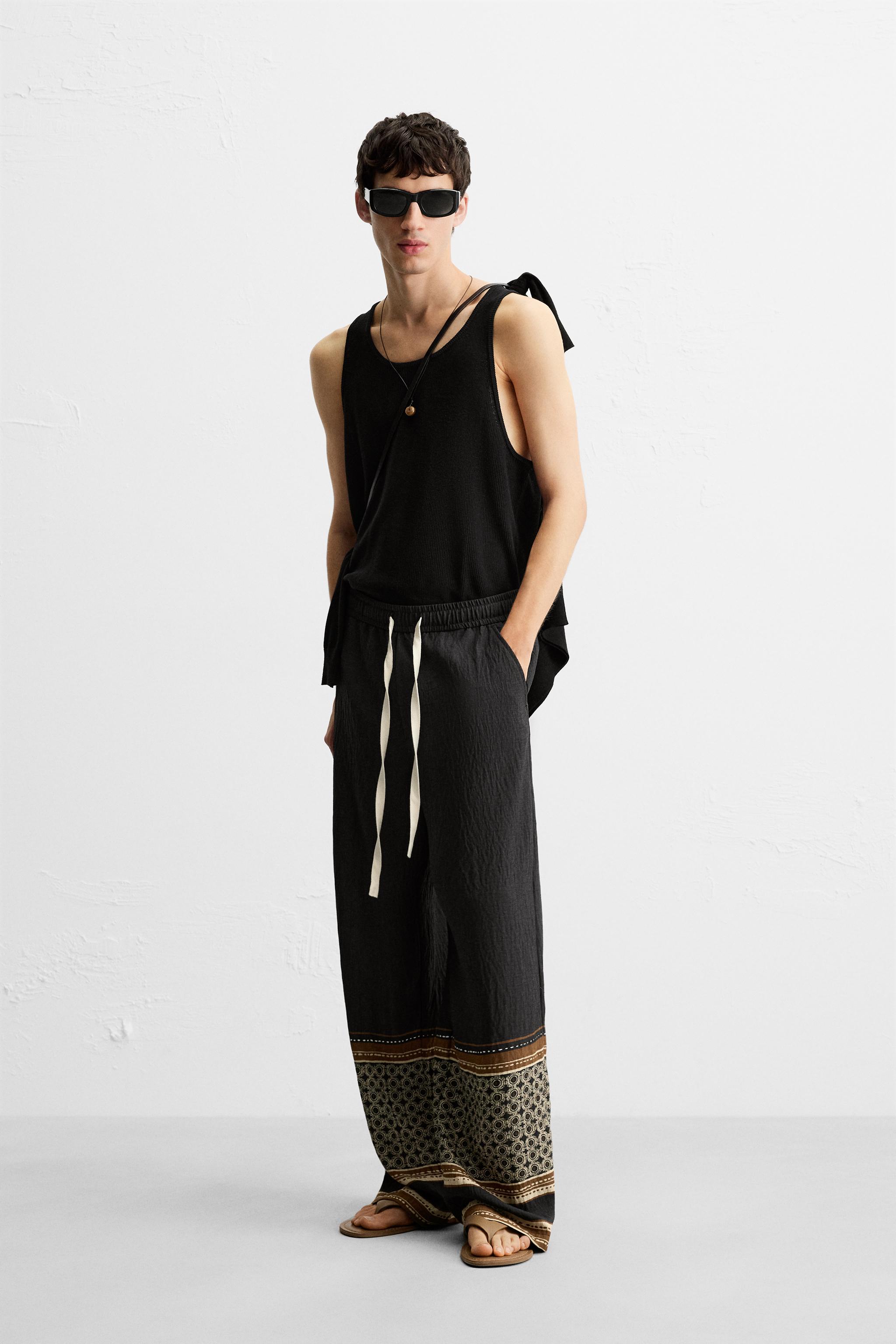 RELAXED FIT COLOR BLOCK PANTS