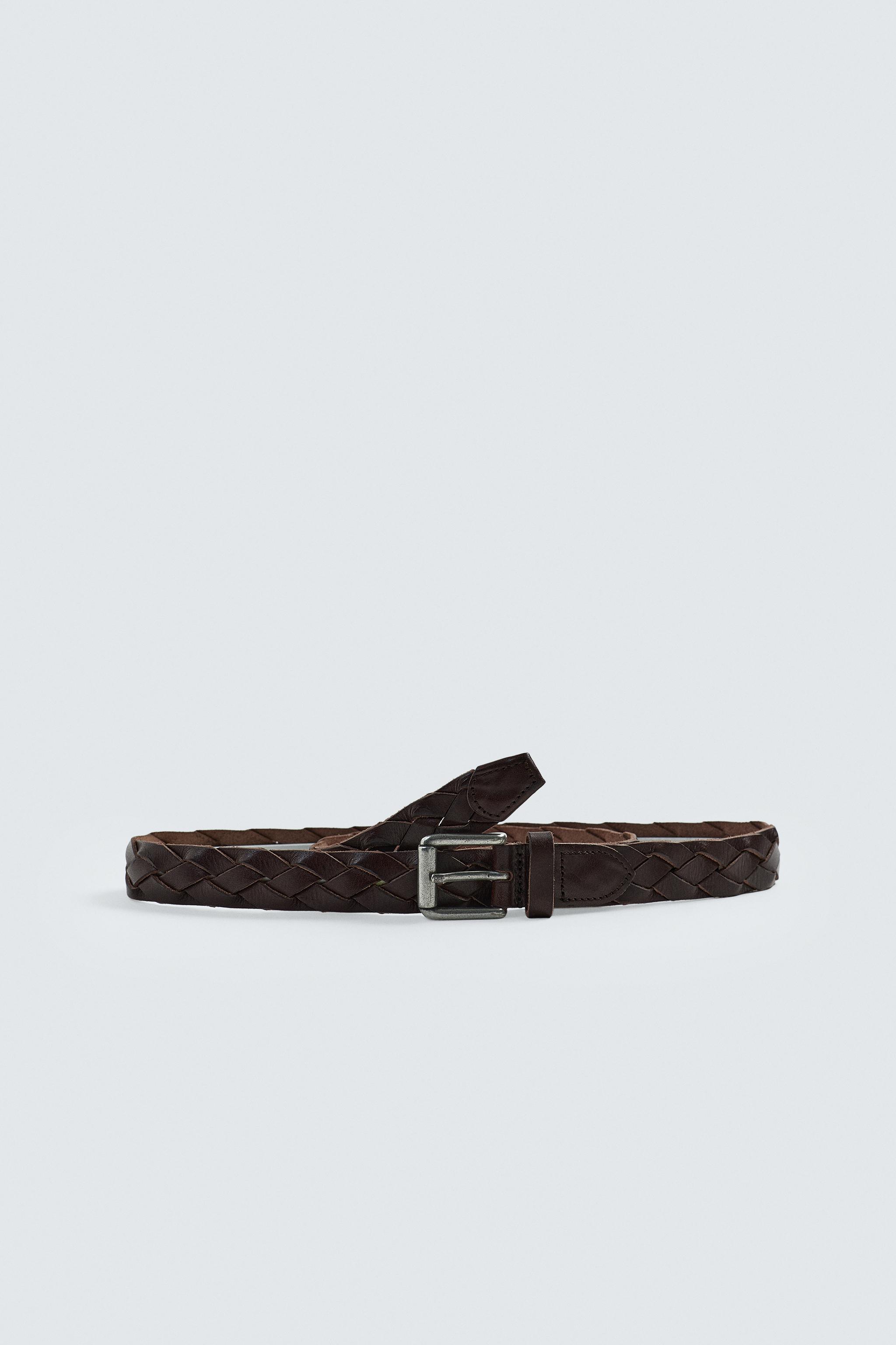 BRAIDED LEATHER BELT