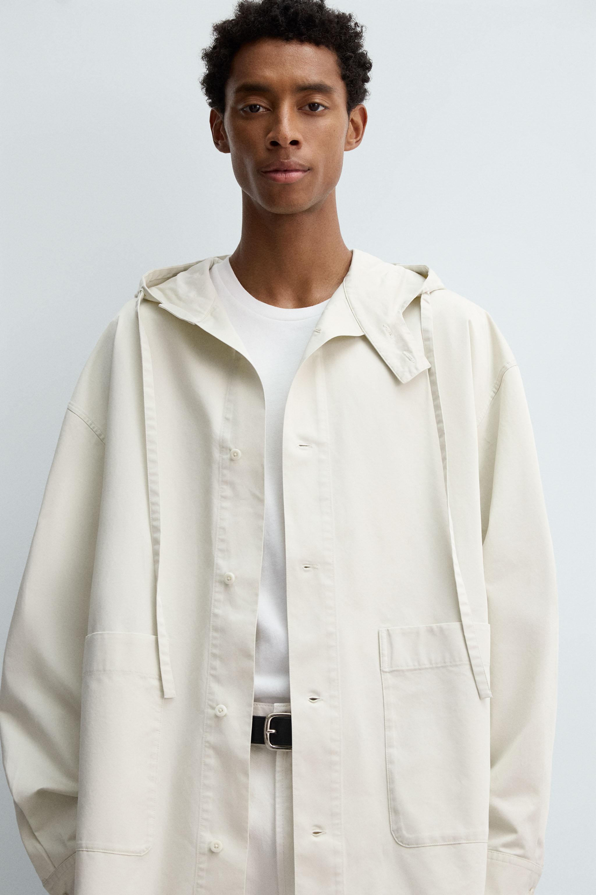 OVERSIZED FIT HOODED OVERSHIRT