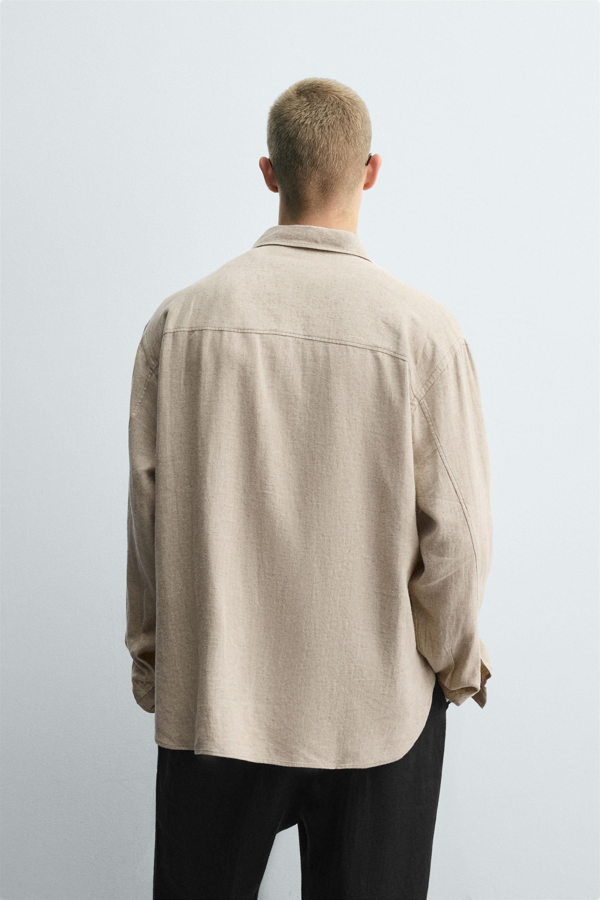 LINEN - VISCOSE TIE SHIRT