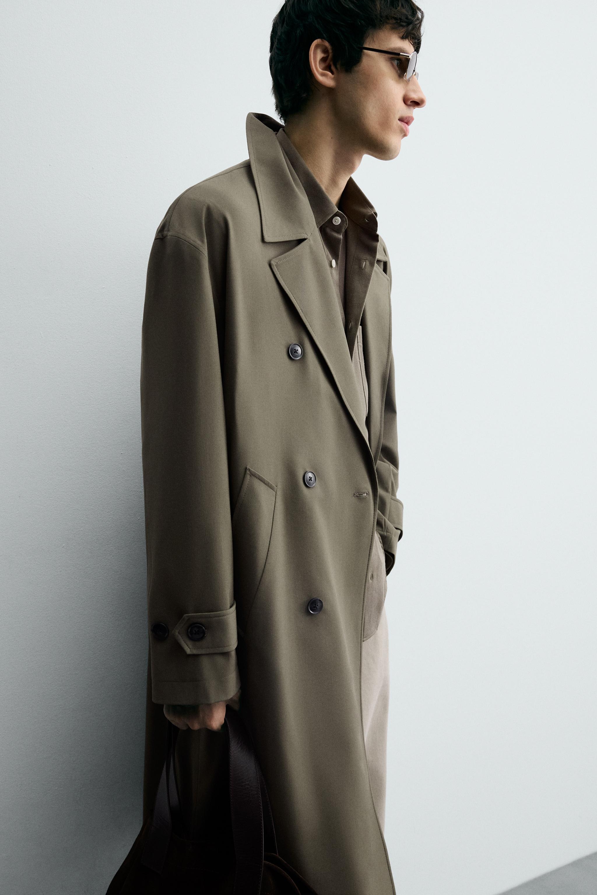 FLOWY OVERSIZED FIT TRENCH COAT