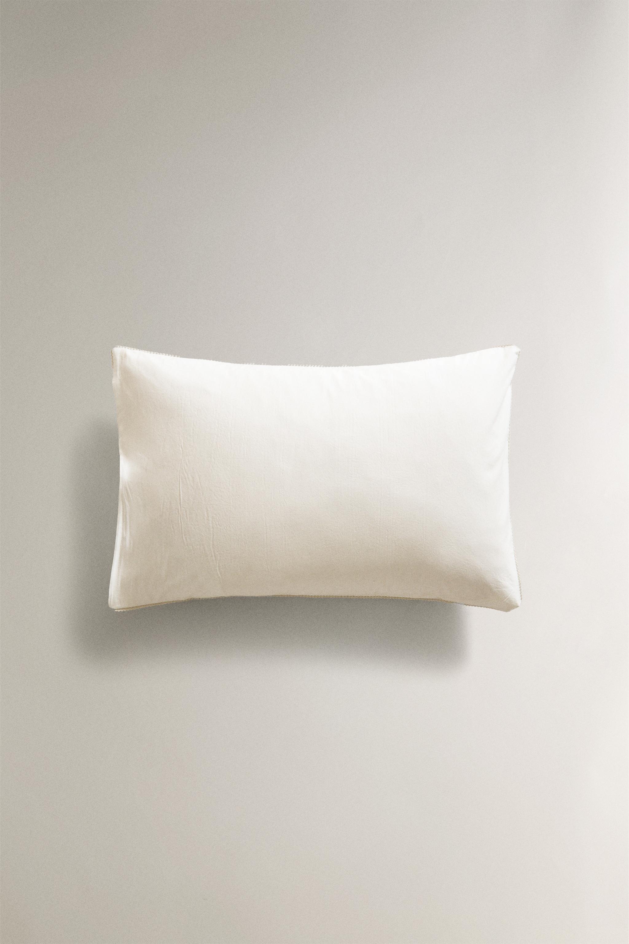 CHILDREN'S PILLOWCASE IN POPLIN WITH HEMSTITCHING