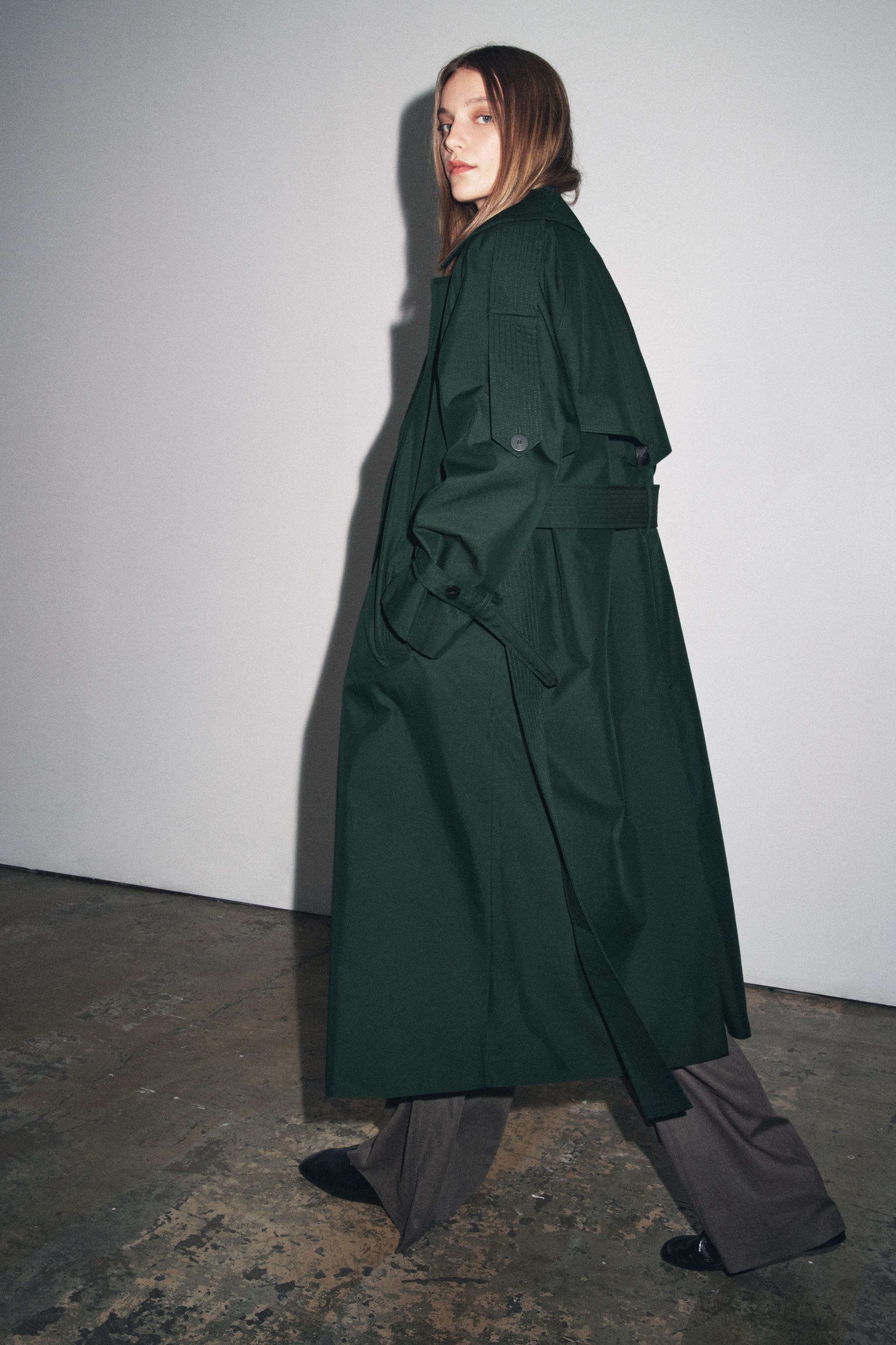 OVERSIZED WATER REPELLENT TRENCH COAT ZW COLLECTION