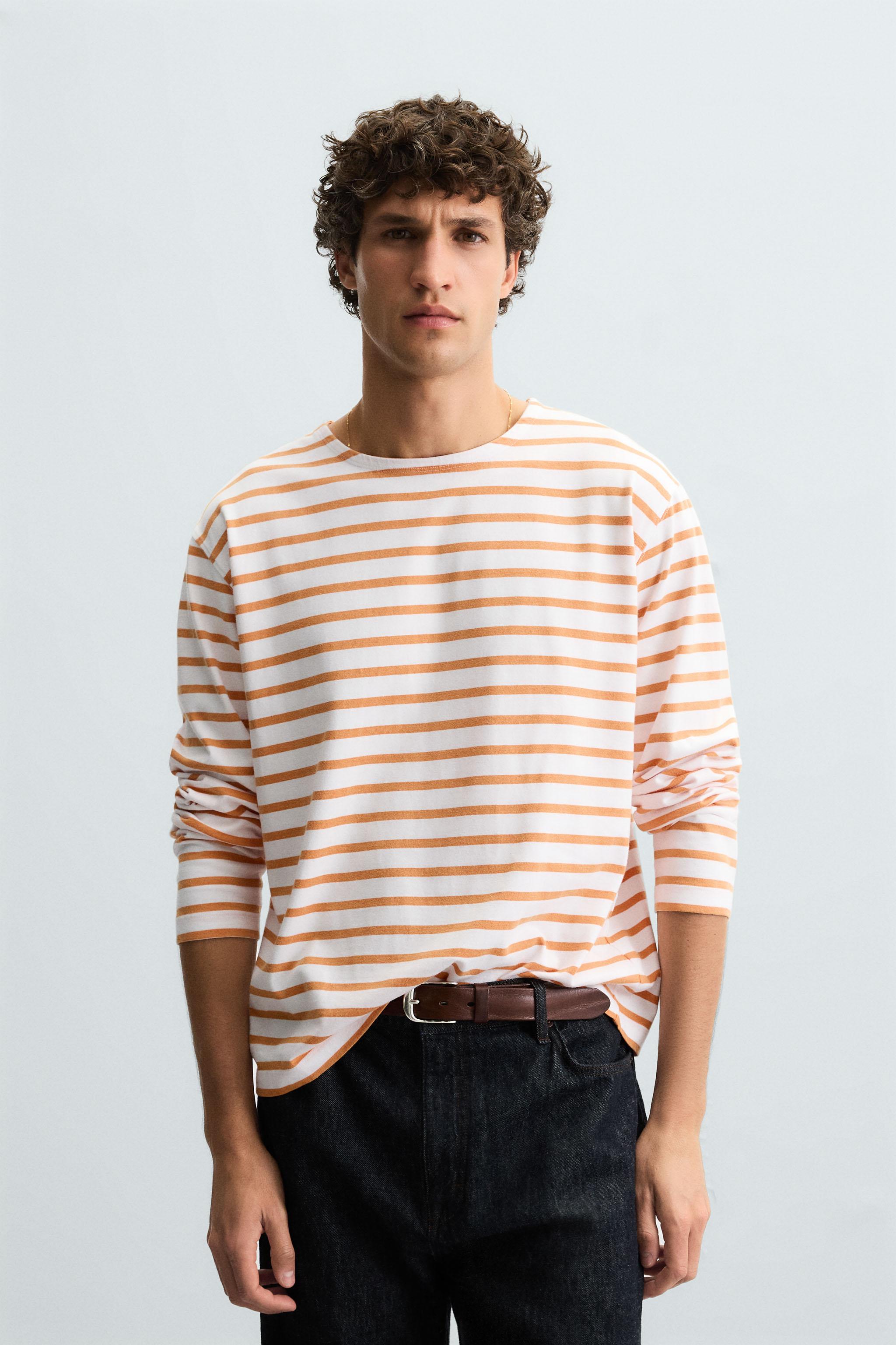 JACQUARD STRIPE T-SHIRT