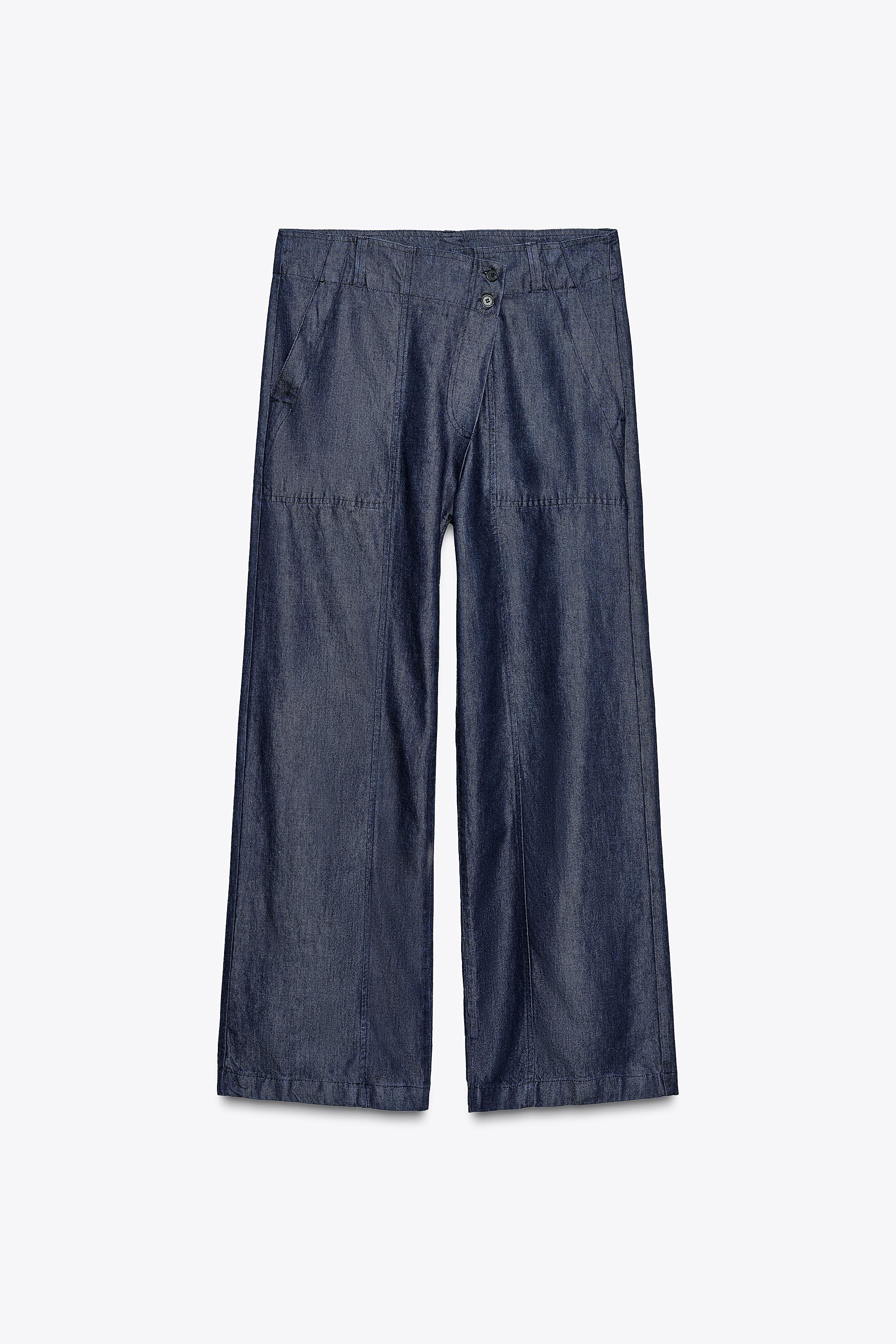 ZW COLLECTION CROSSOVER DENIM PANTS