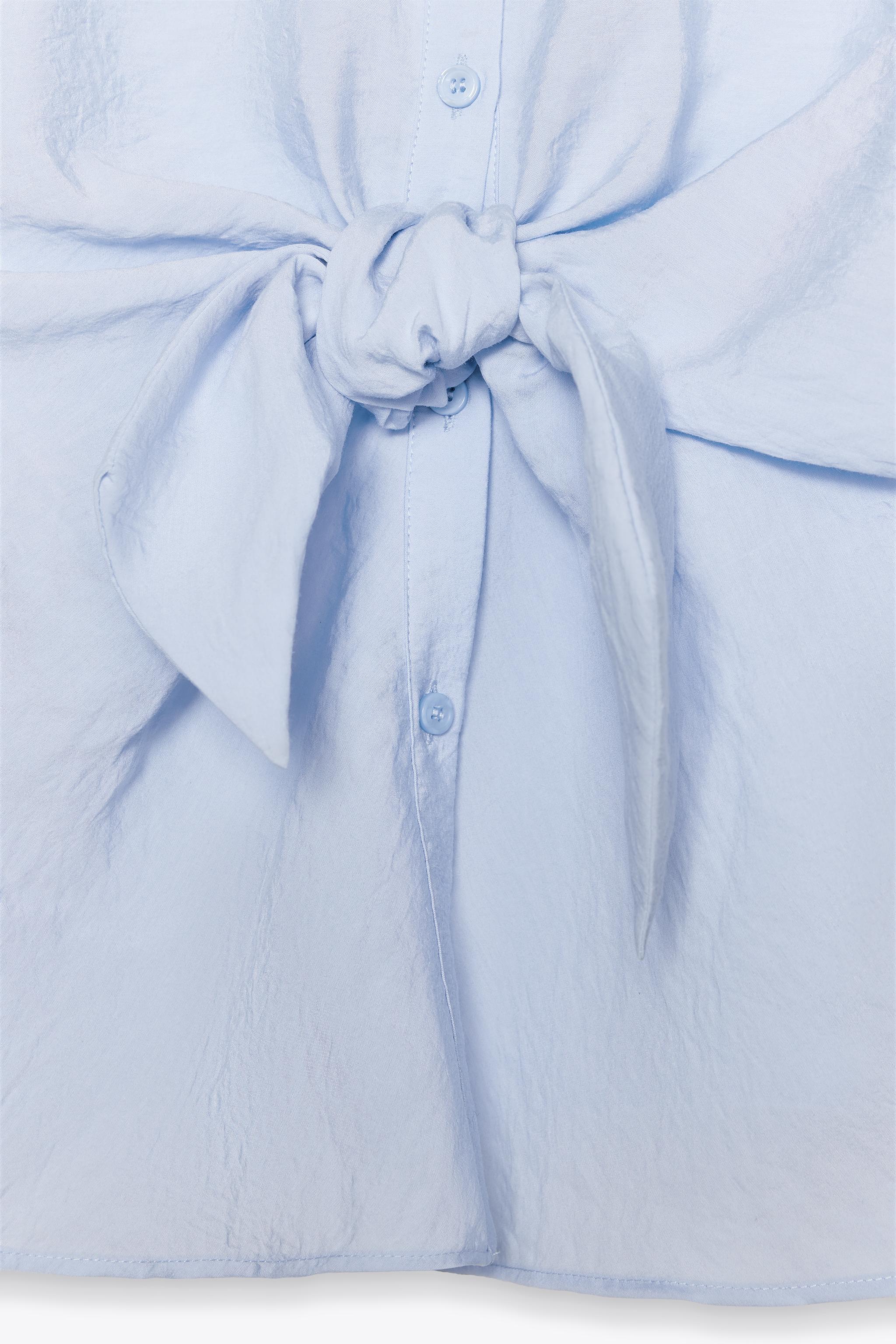 KNOTTED SHORT SLEEVE SHIRT