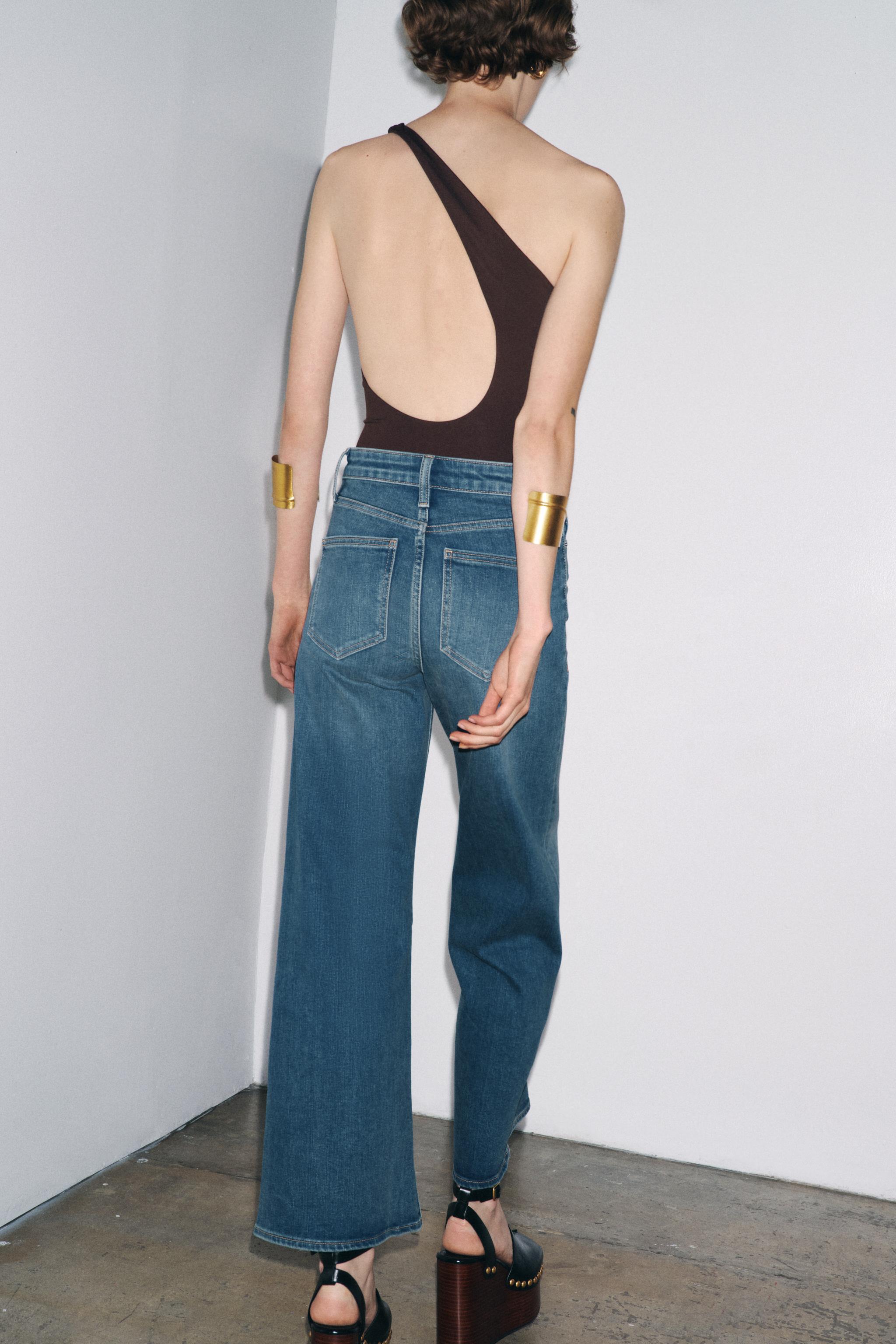 ZW COLLECTION HIGH RISE WIDE LEG JEANS