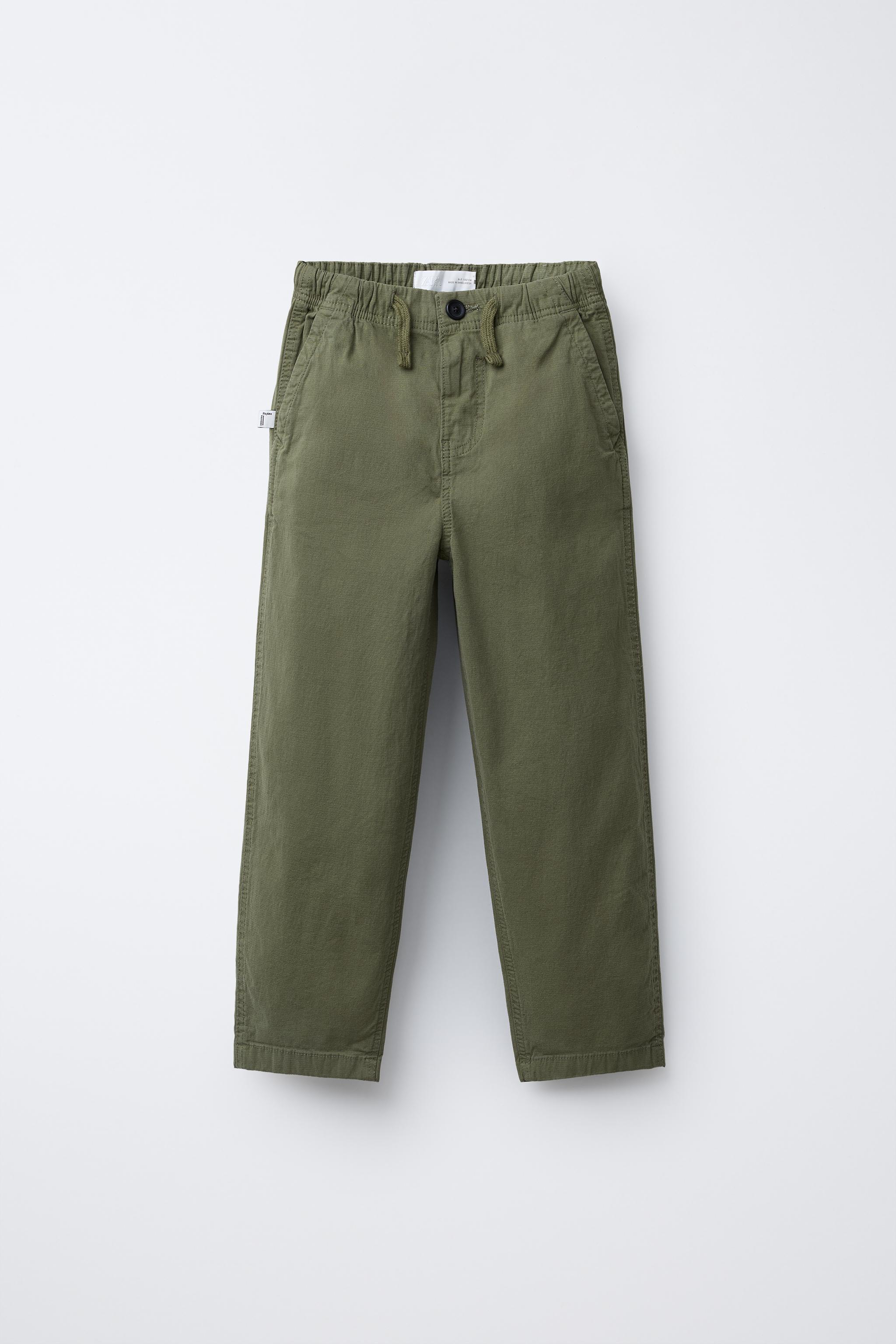 TEXTURED STRETCH PANTS