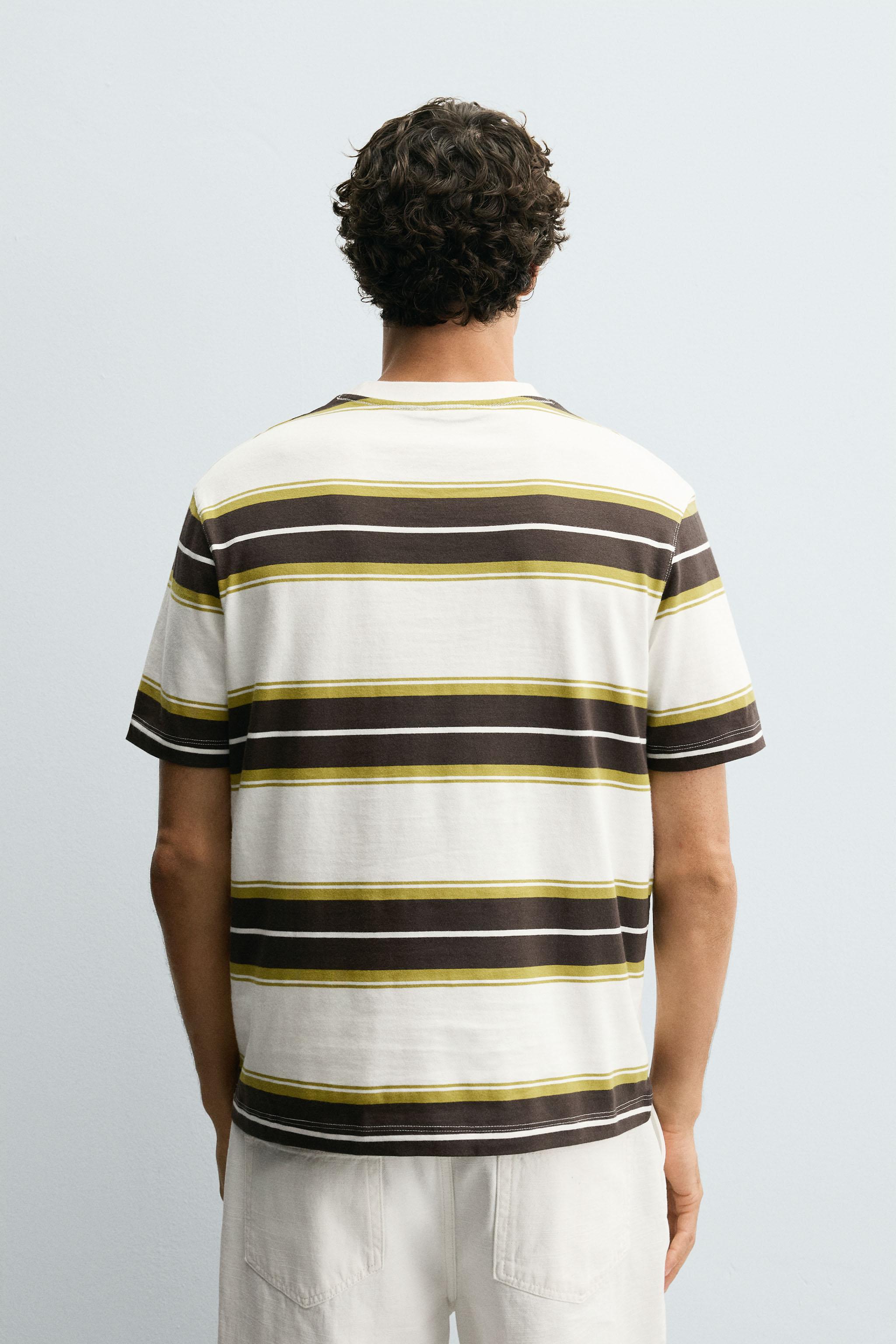 STRIPED JACQUARD T-SHIRT