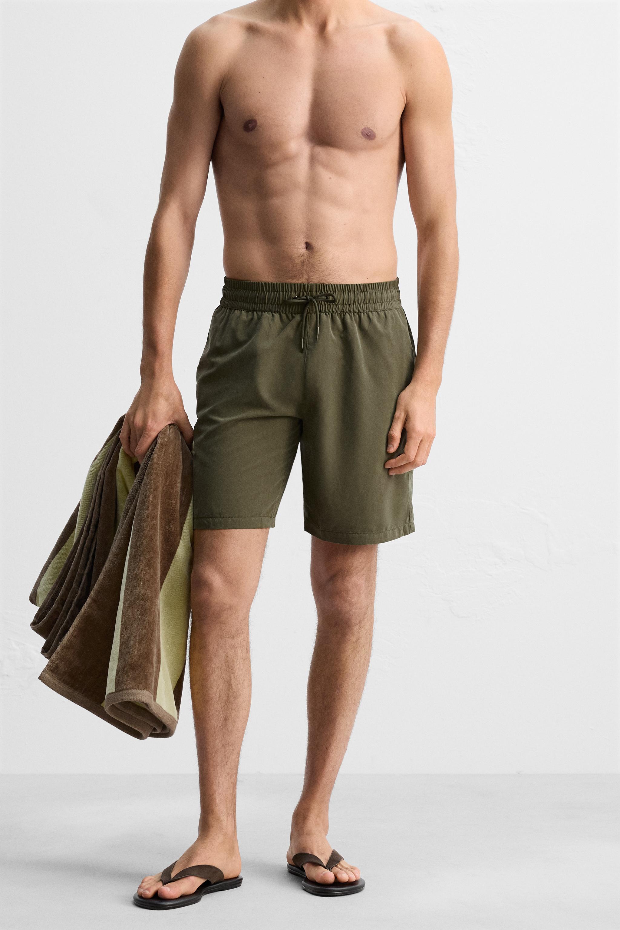 BASIC LONG SWIM TRUNKS
