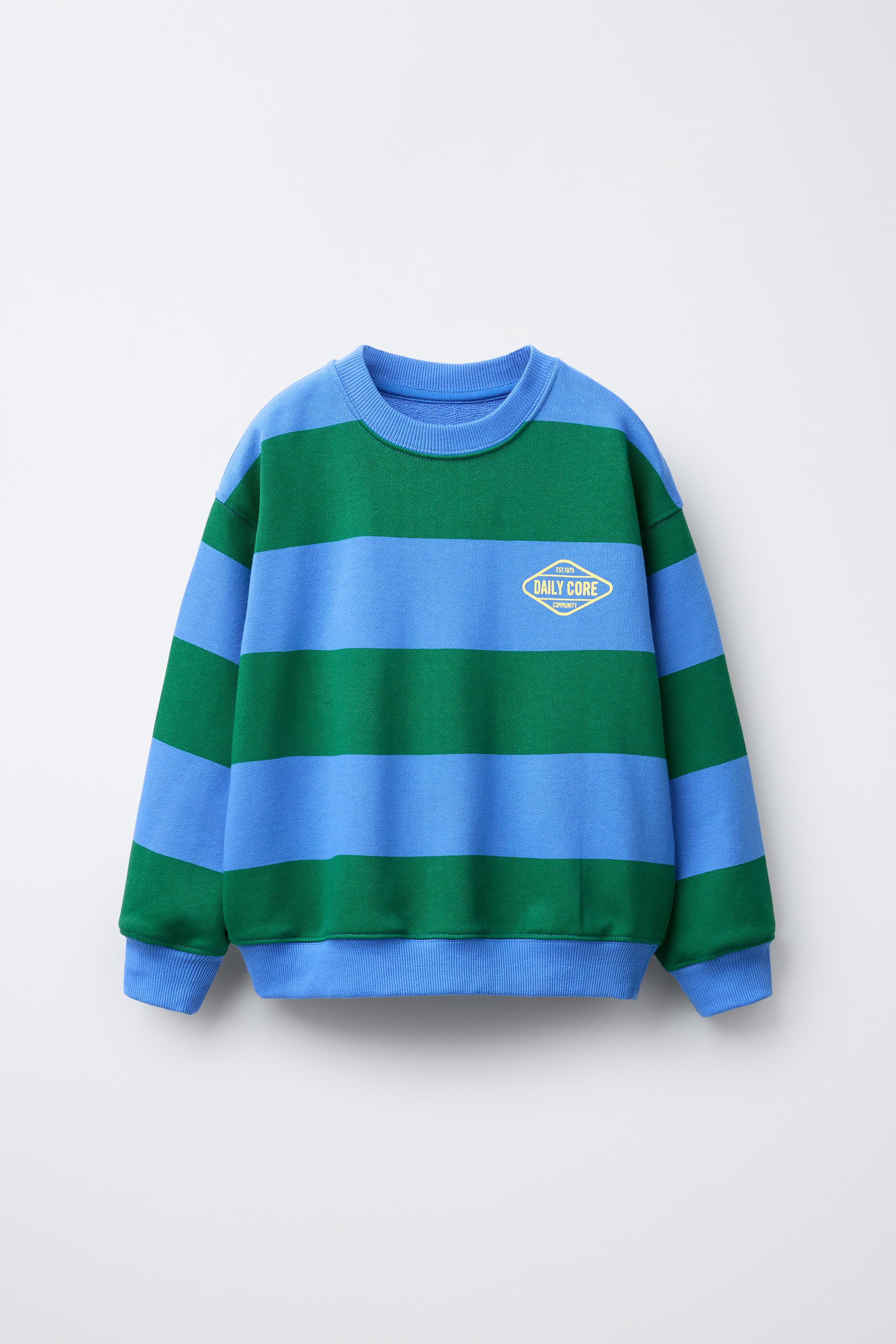 STRIPED LOGO SWEATSHIRT