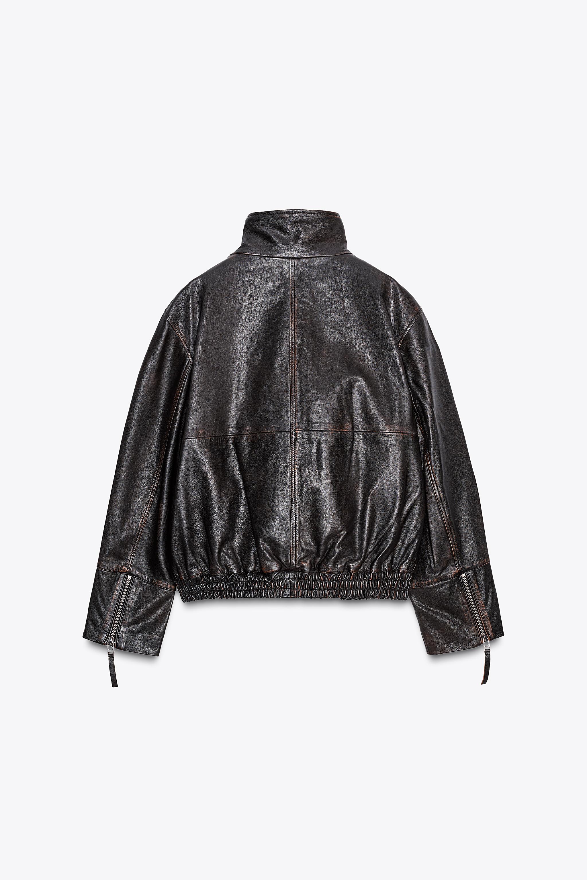 ZW COLLECTION LIMITED EDITION LEATHER BOMBER JACKET