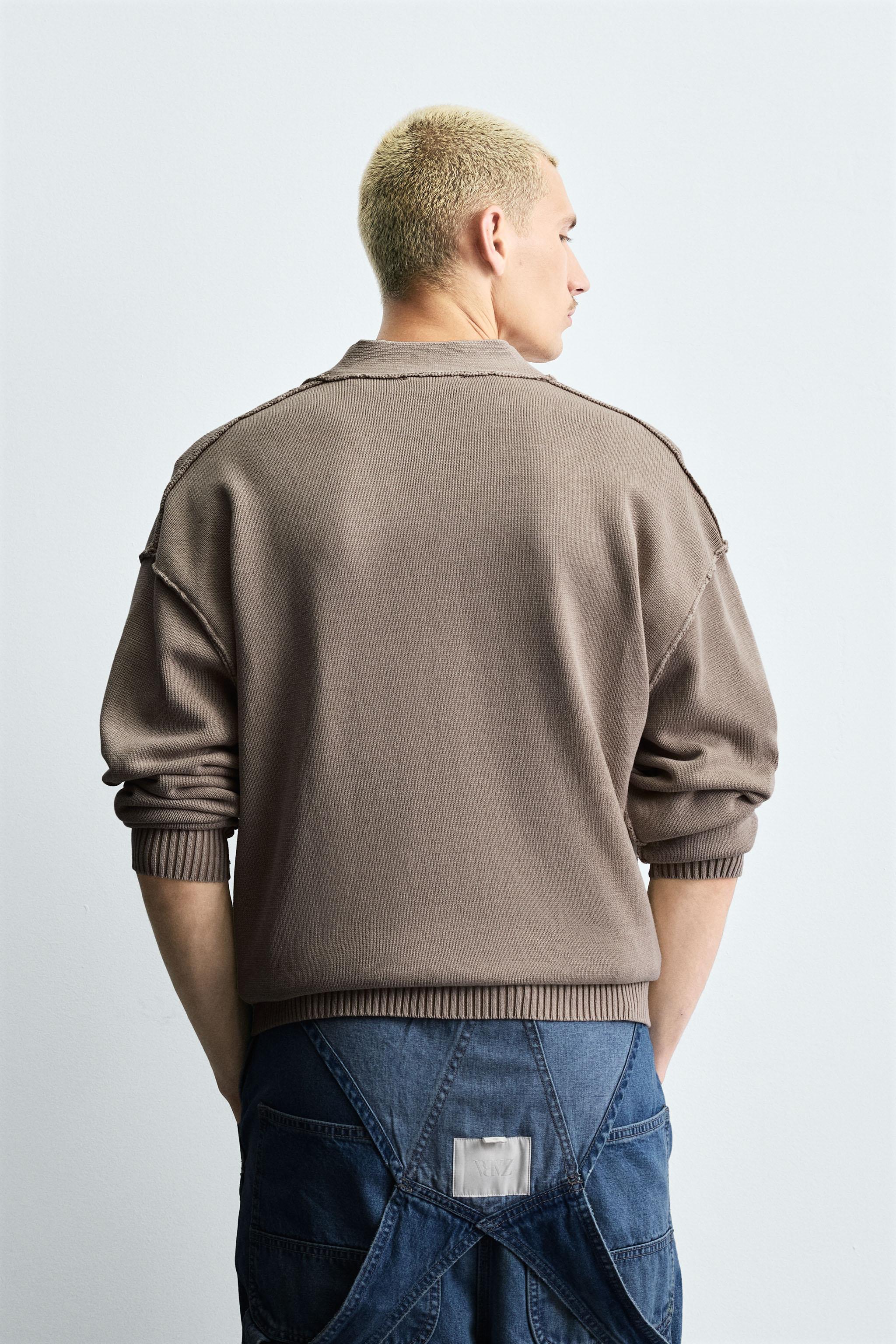 REVERSIBLE REVERSE EFFECT CARDIGAN