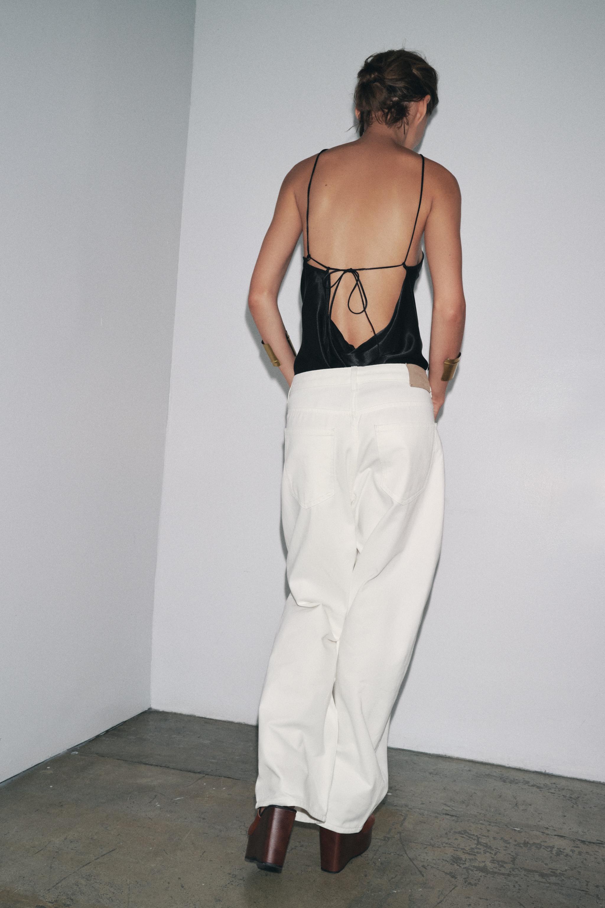 ZW COLLECTION PLEATED COTTON PANTS