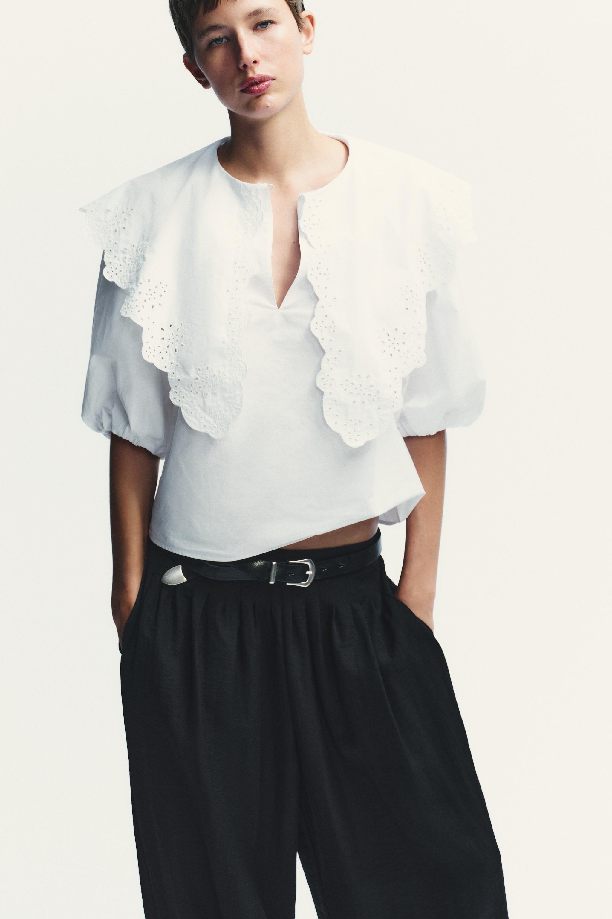 PETER PAN COLLAR POPLIN SHIRT
