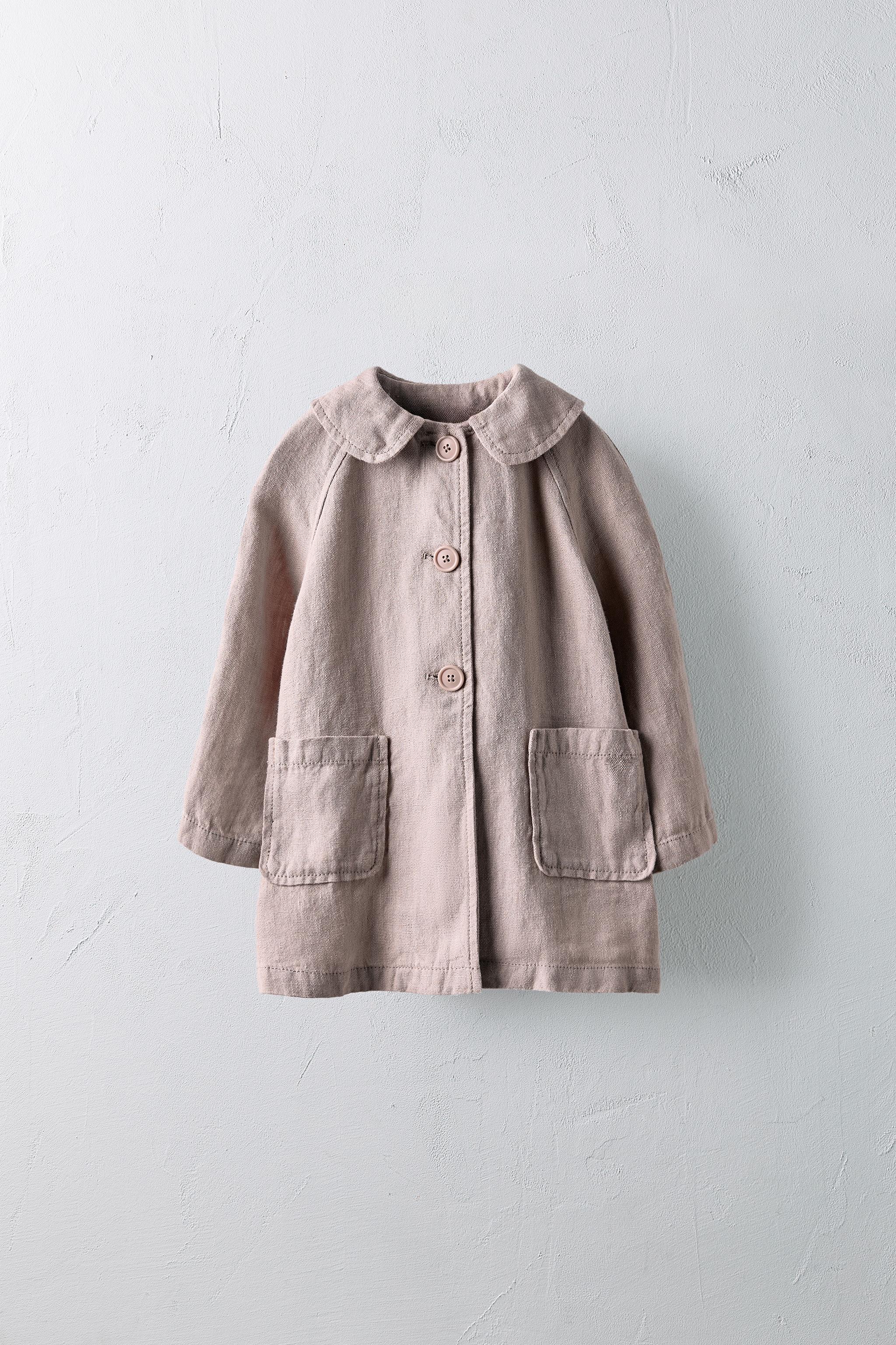 2-5 YEARS/ LIMITED EDITION 100% LINEN TRENCH COAT