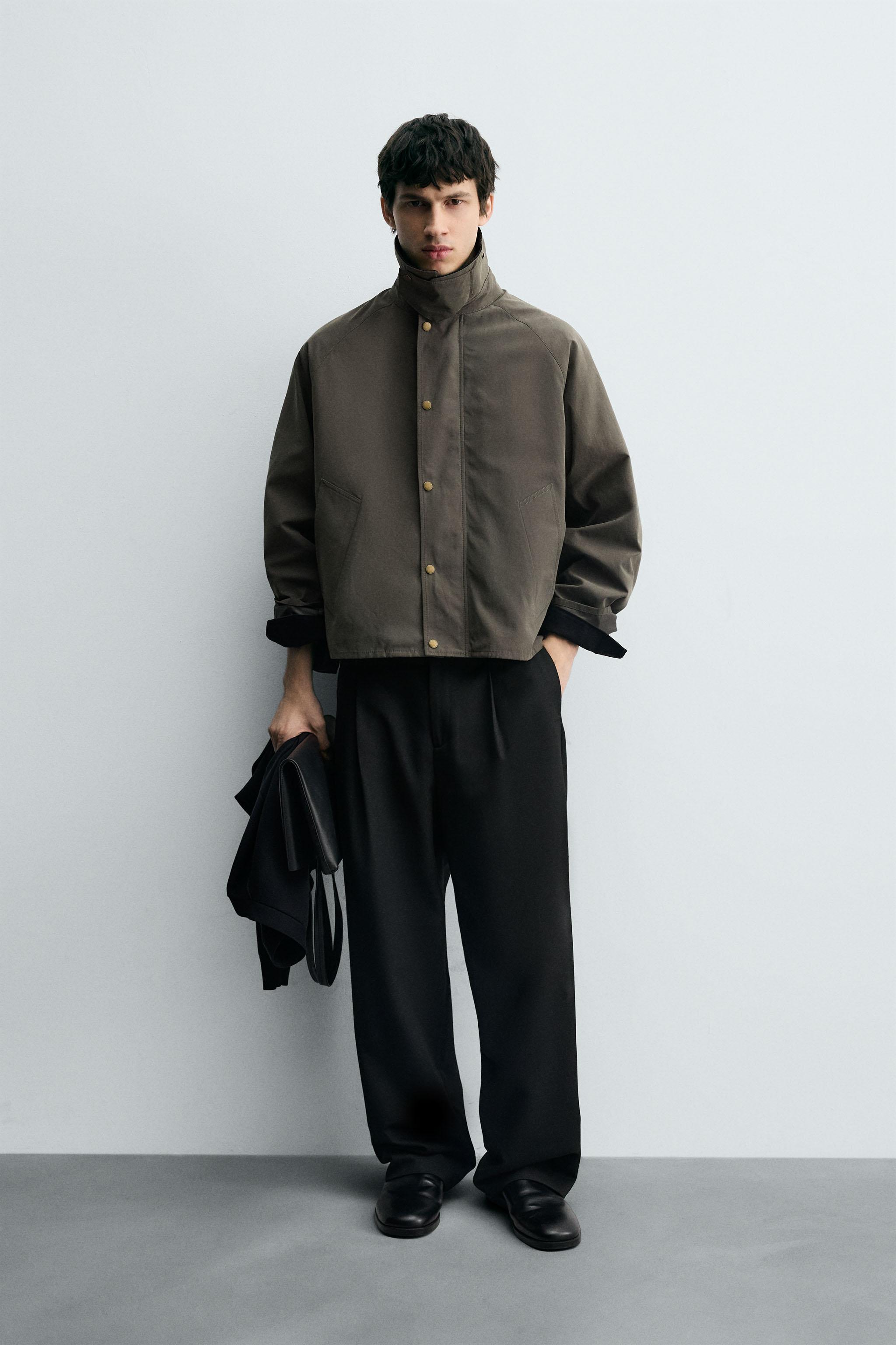 CONTRAST COLLAR TECHNICAL JACKET