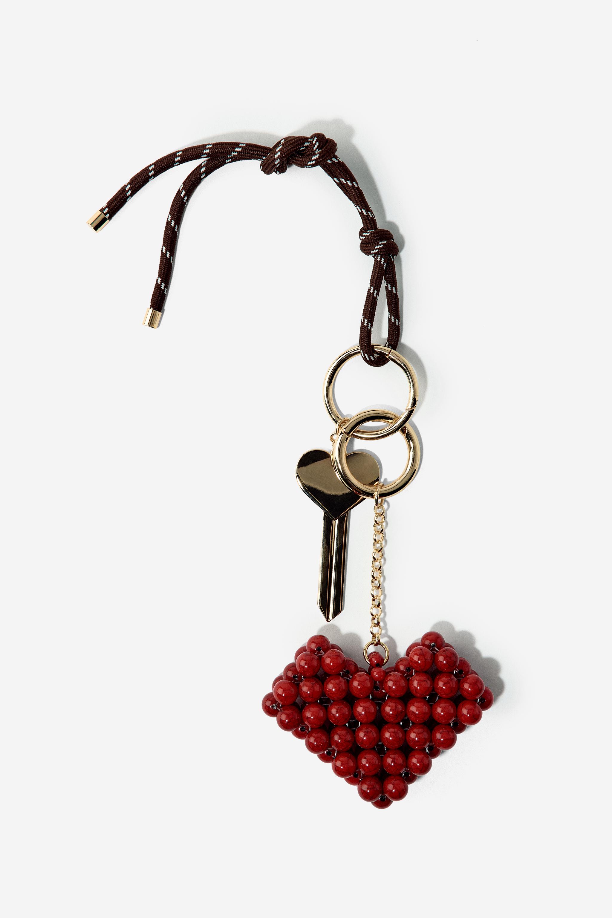 HEART MULTI-CHARM KEYCHAIN