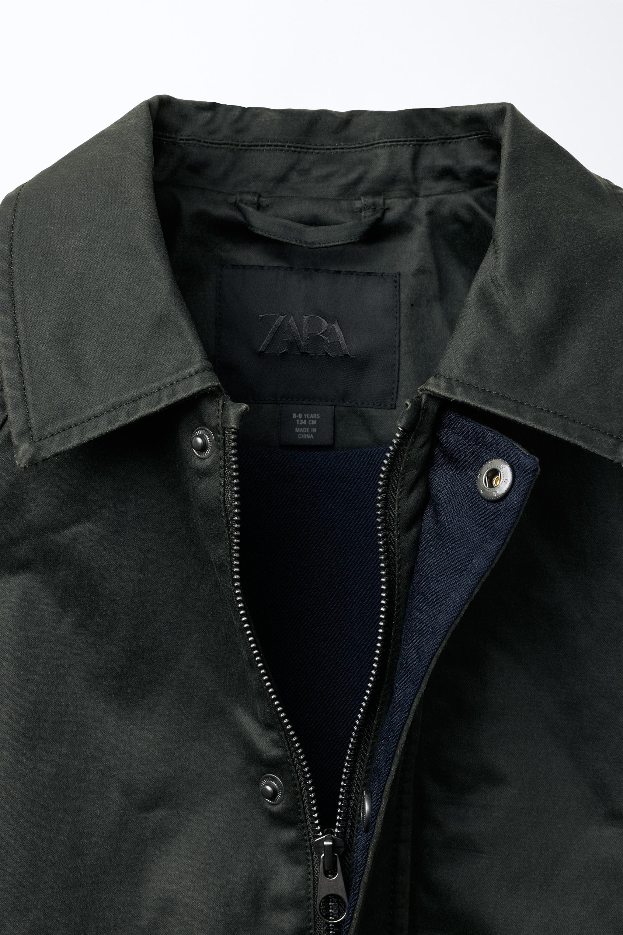 WAXED JACKET WITH LABEL