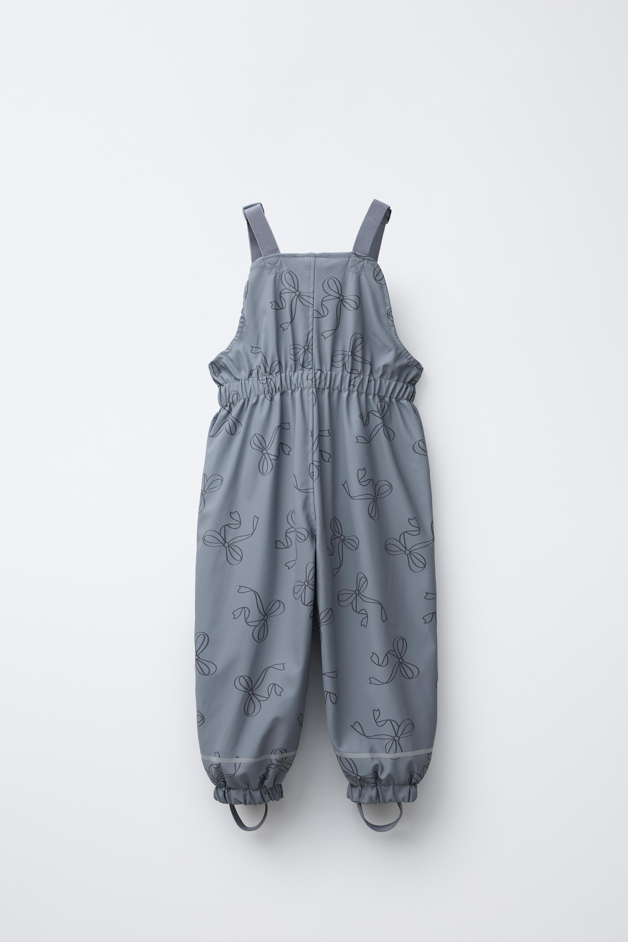RUBBERIZED WATER-RESISTANT PRINTED OVERALLS