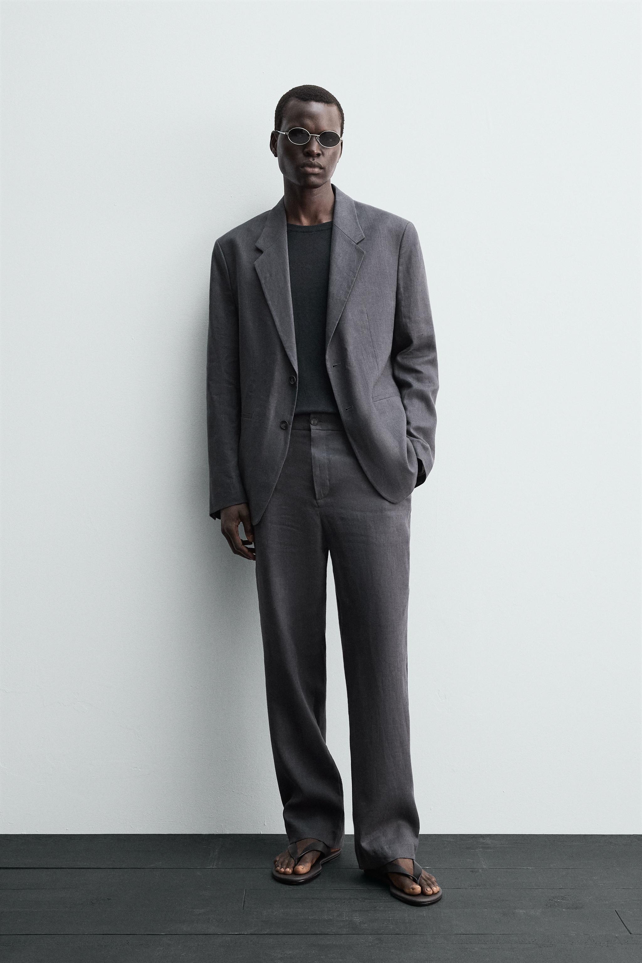 100% LINEN SUIT PANTS