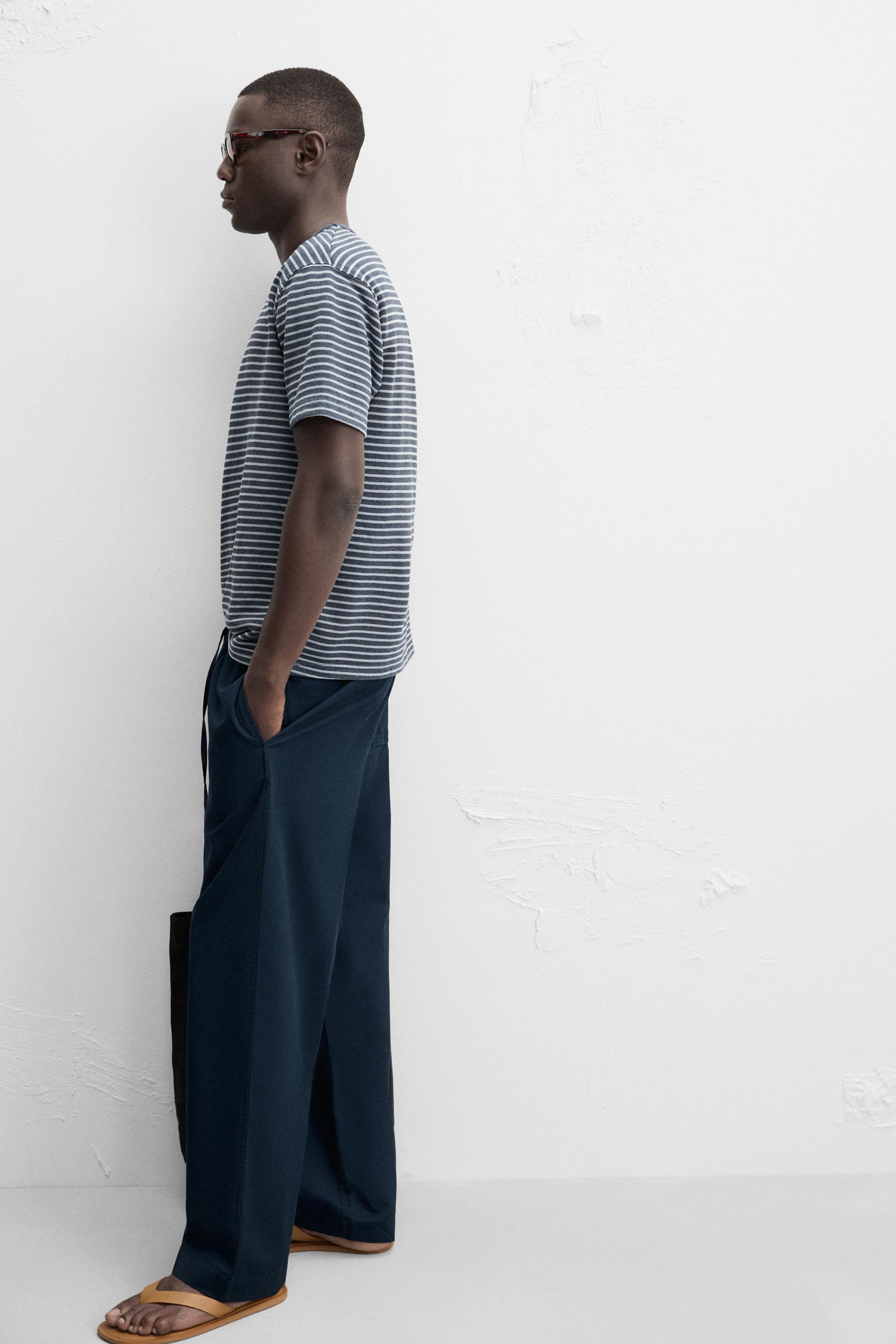 RELAXED STRAIGHT FIT PANTS