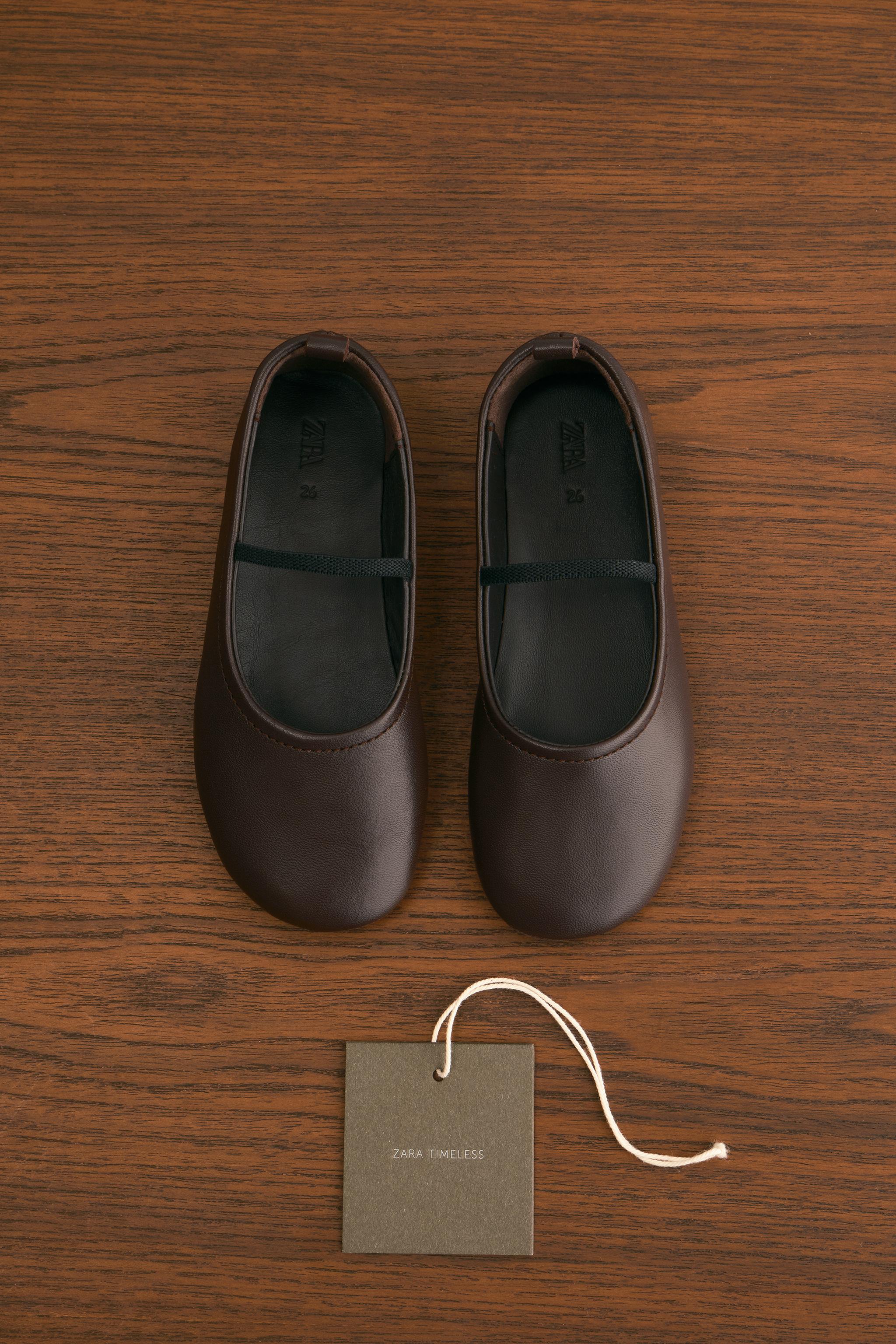 LEATHER BALLET FLATS