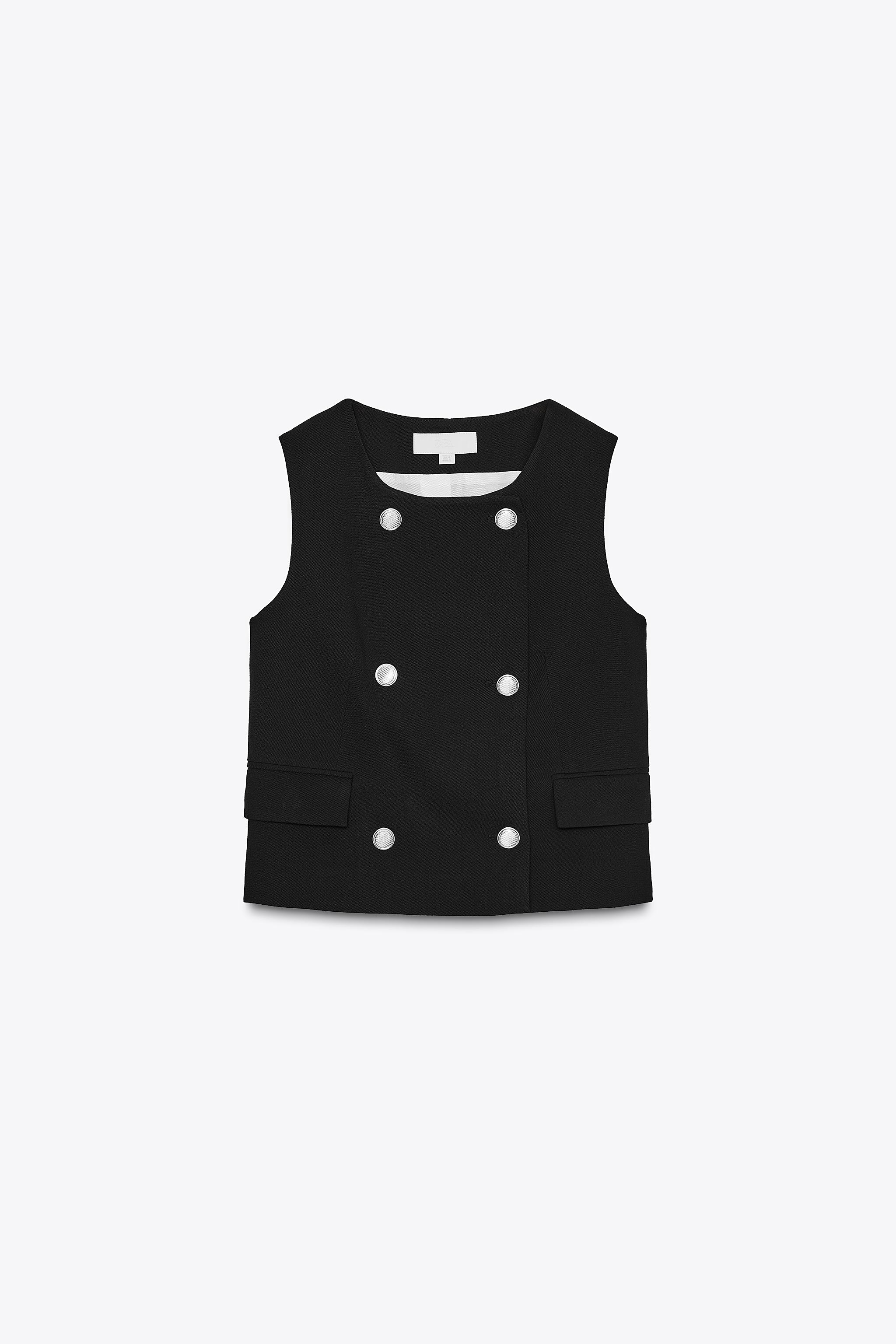 GOLD BUTTON DOUBLE BREASTED VEST