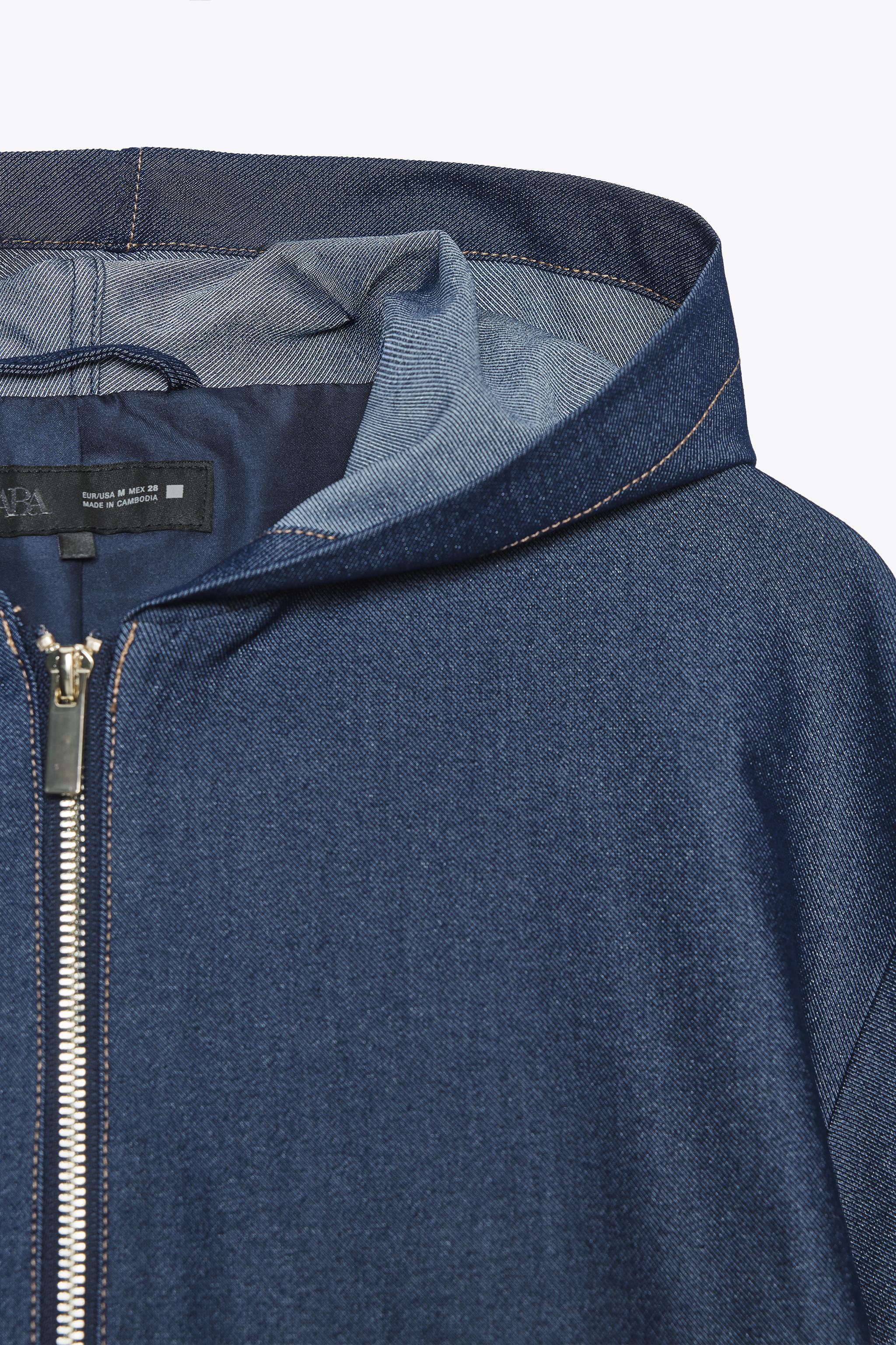 HOODED BOMBER JACKET