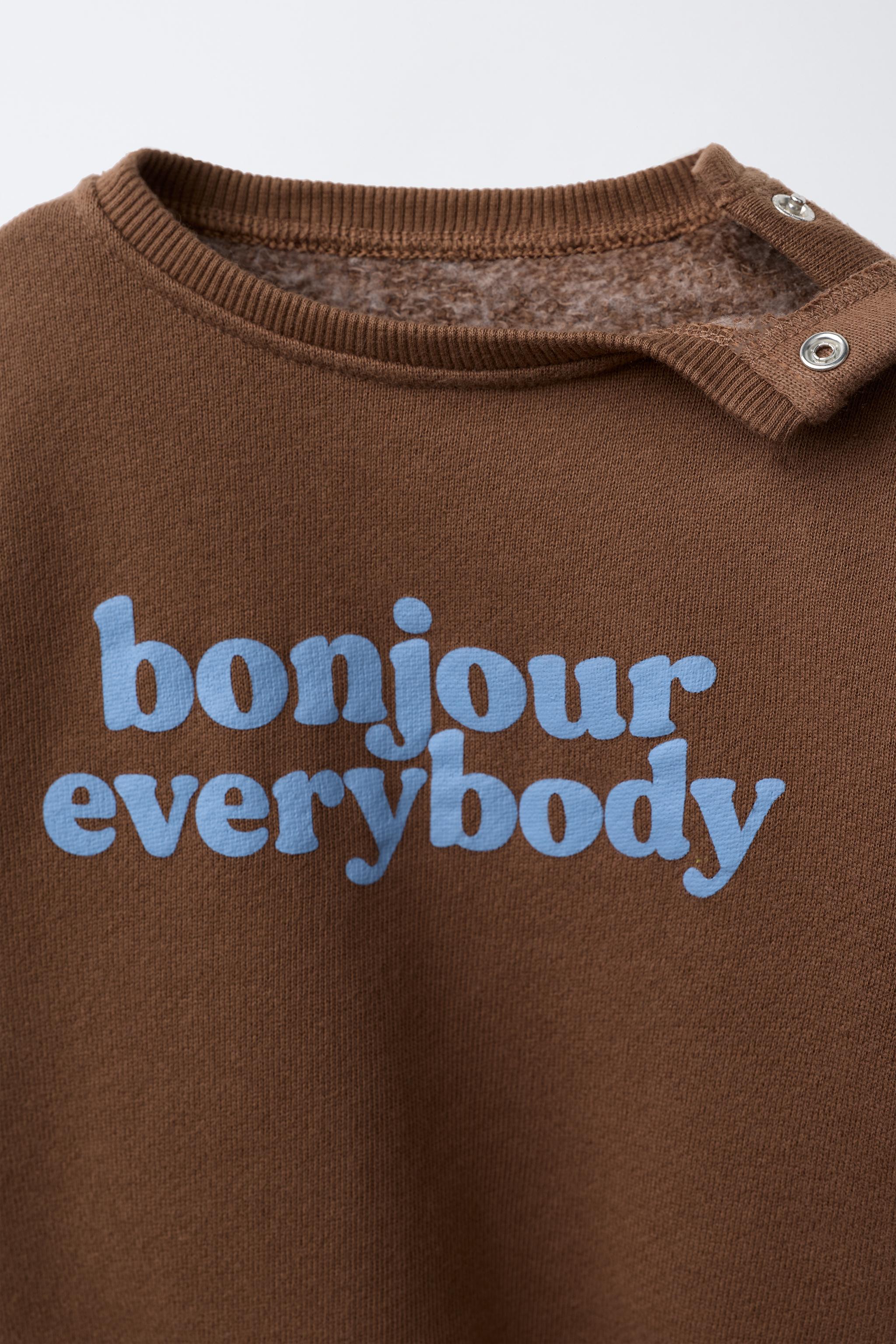 TEXT PRINT SWEATSHIRT