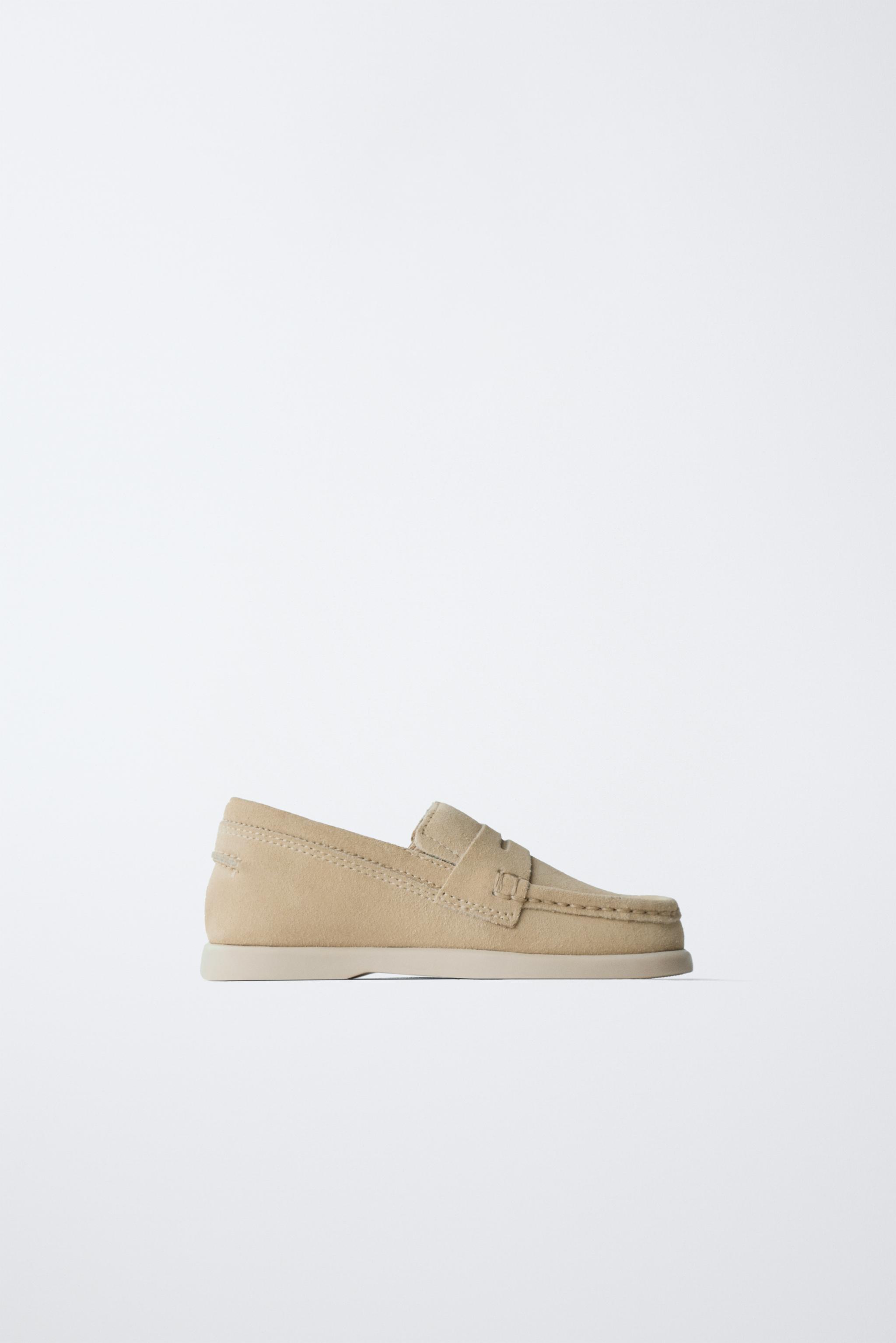 LEATHER SADDLE LOAFERS