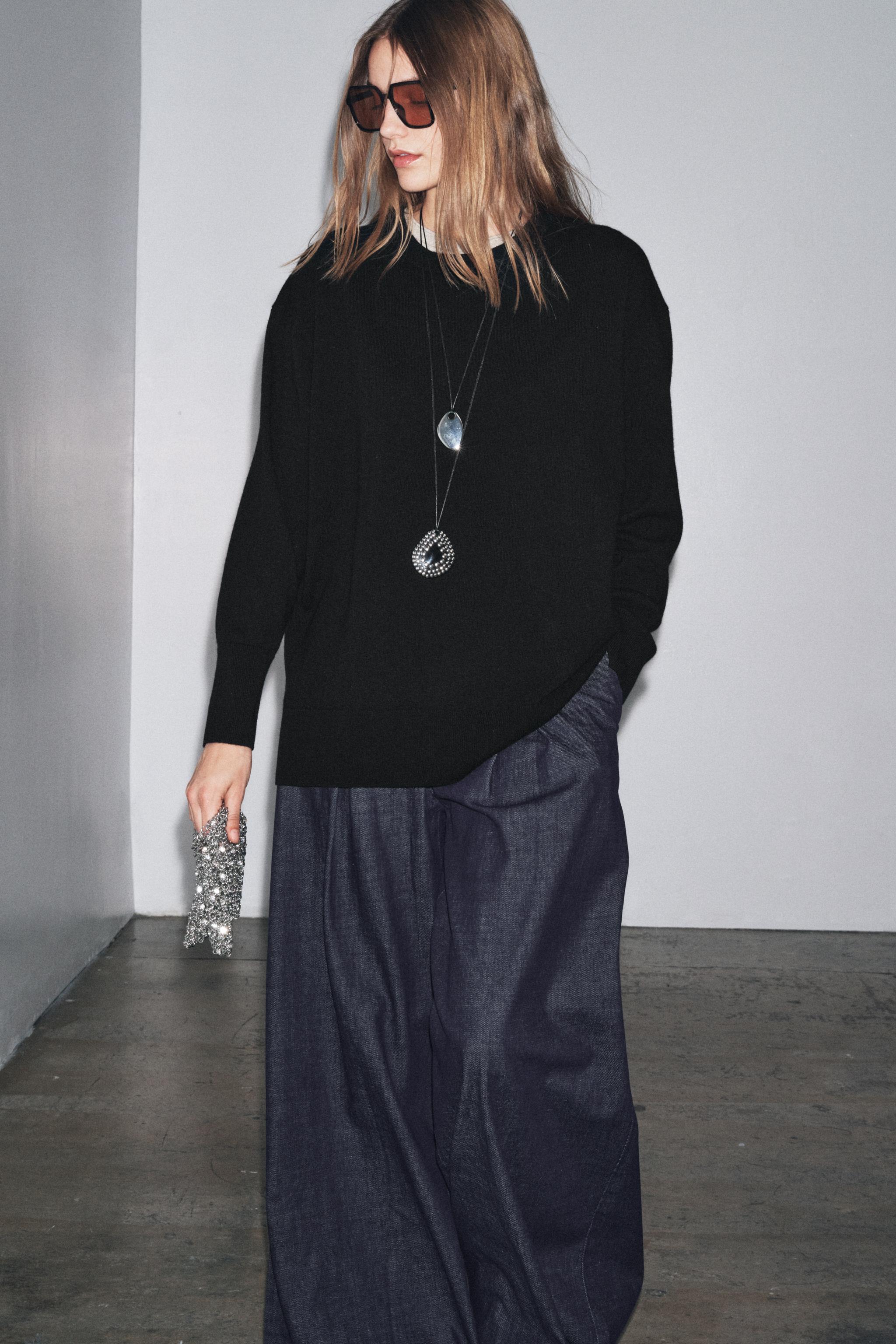 OVERSIZED 100% WOOL KNIT SWEATER