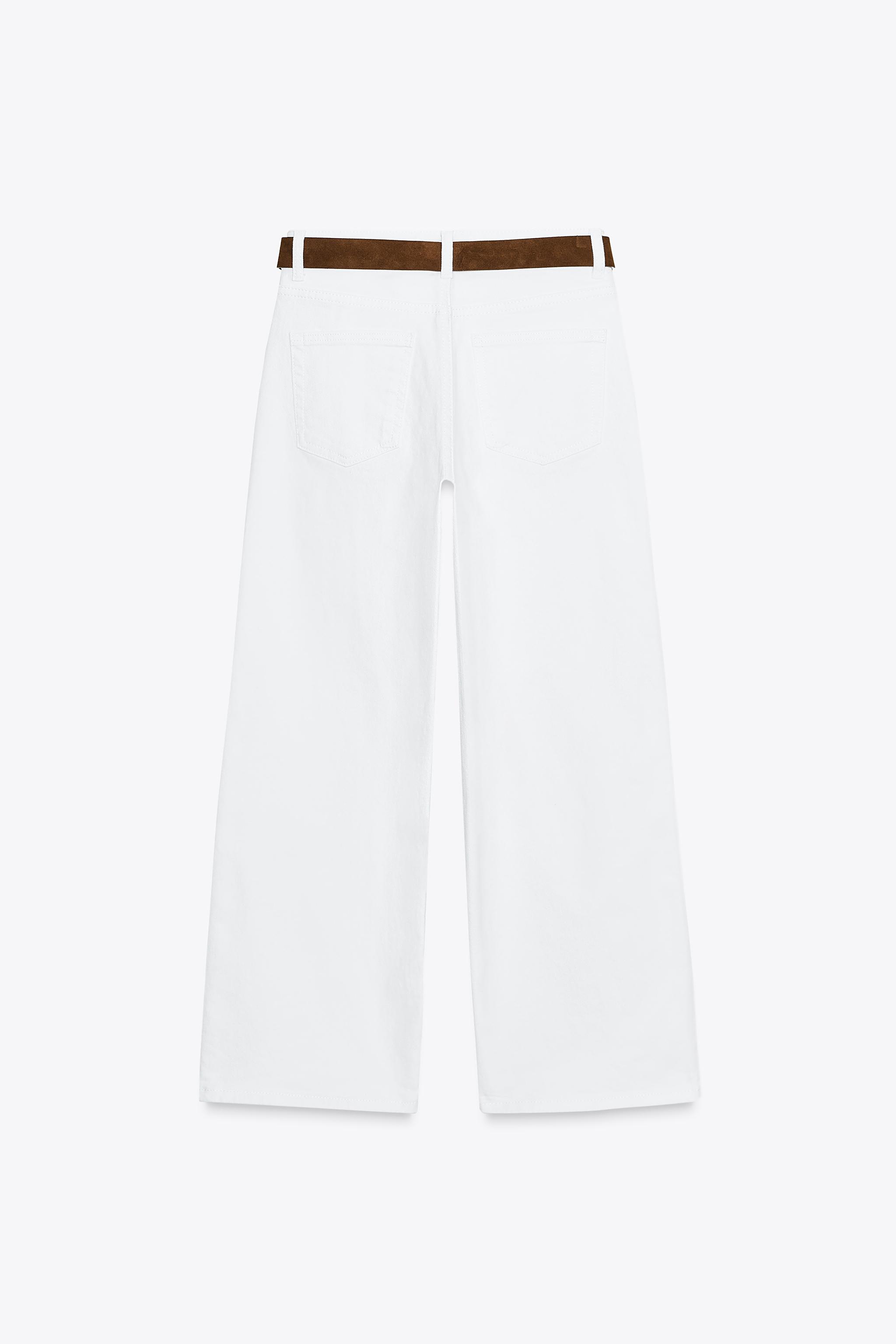 Z.10 HIGH-WAISTED BELTED CULOTTE JEANS
