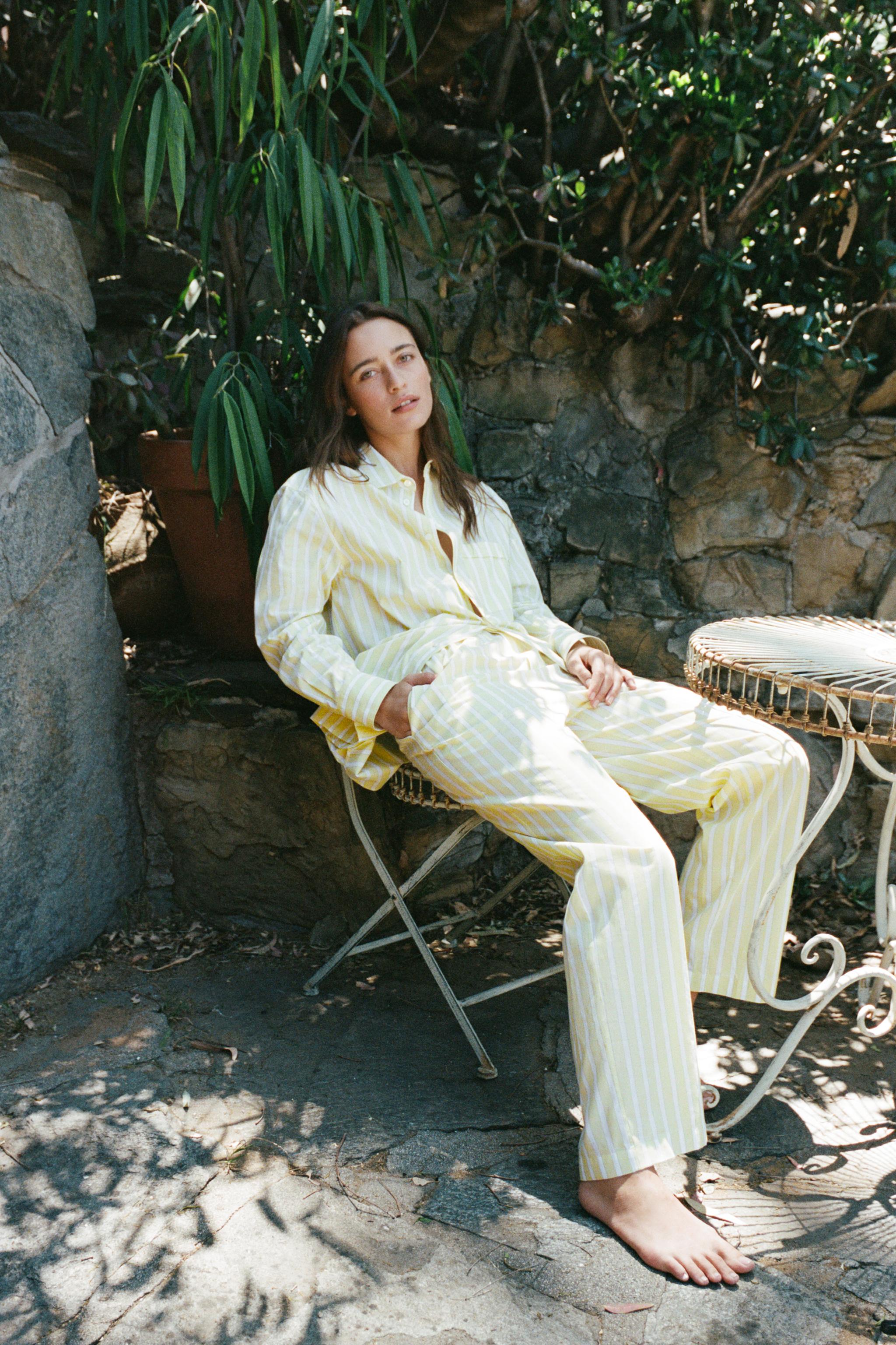 STRIPED PAJAMA PANTS