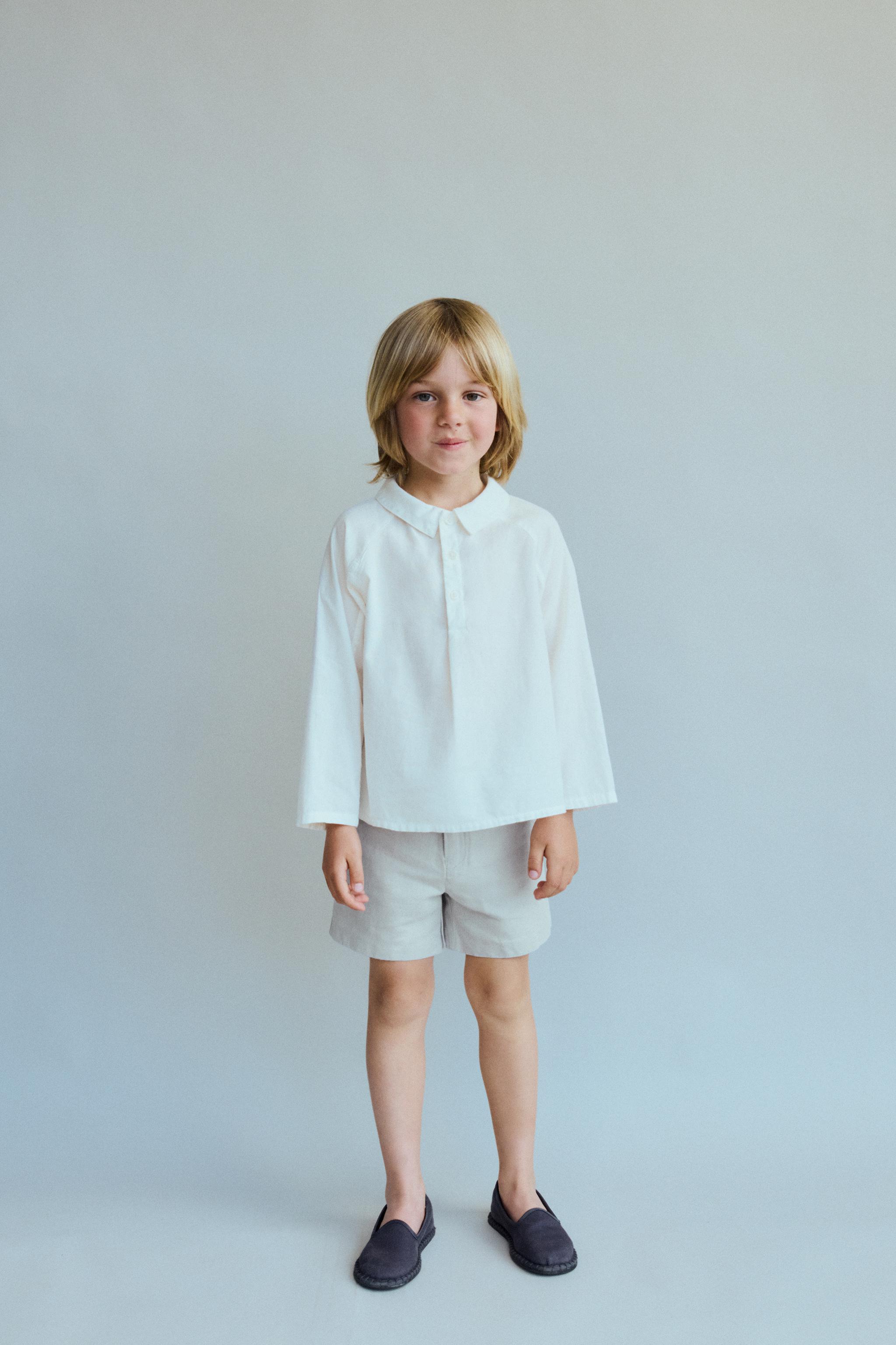 2-5 YEARS/ LIMITED EDITION LINEN BERMUDA SHORTS
