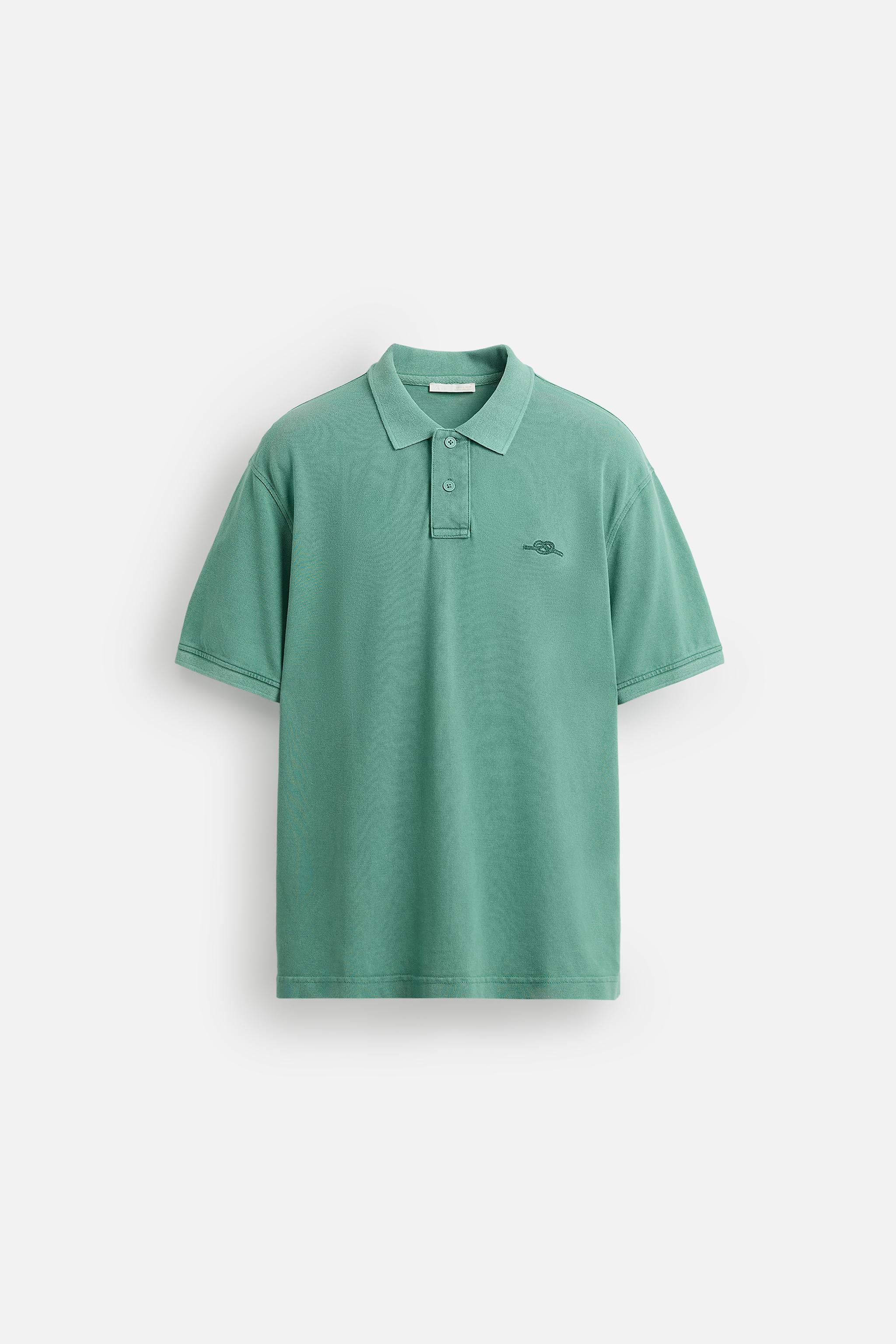 WASHED PIQUÉ POLO SHIRT