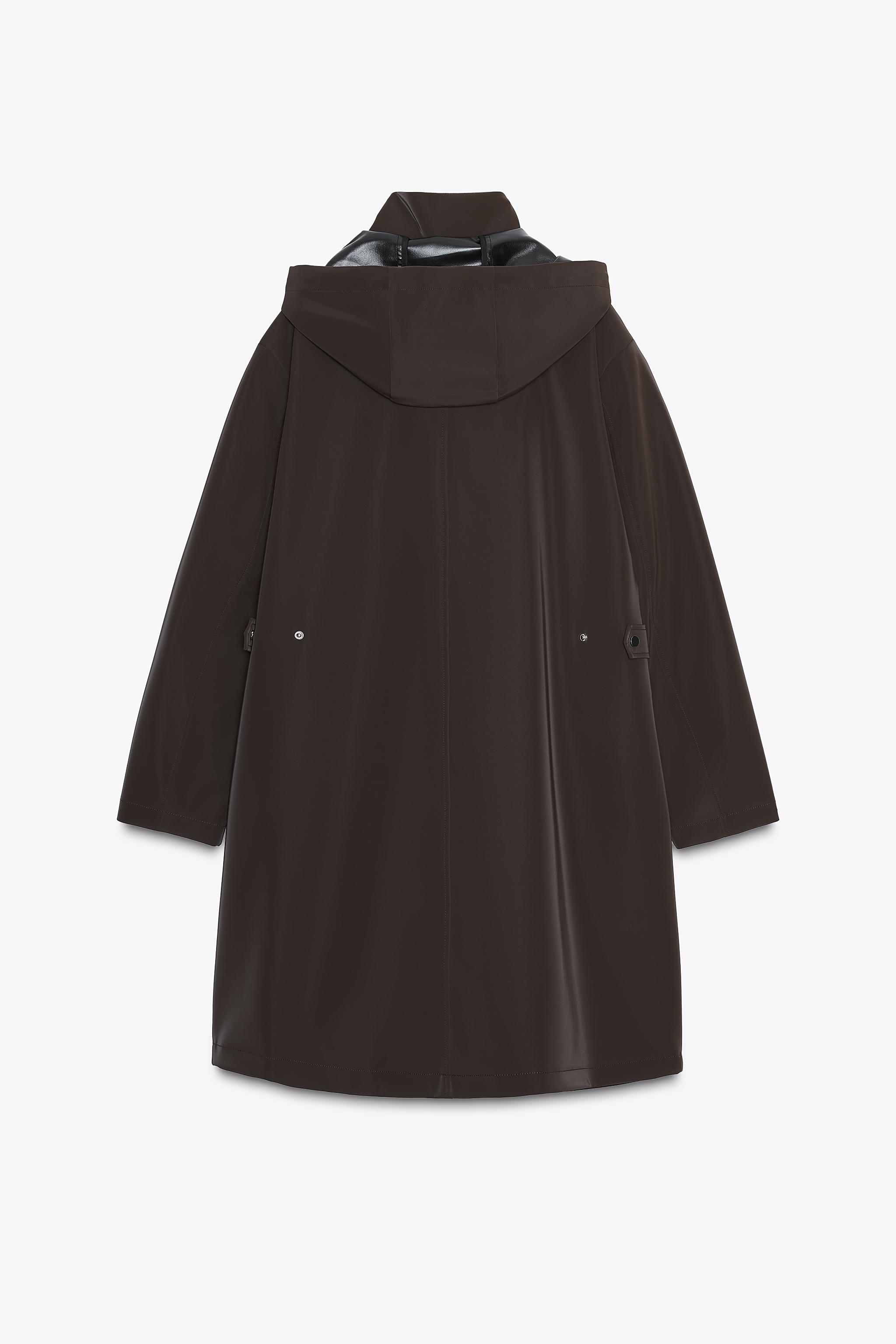 COATED HOODED WINDPROOF JACKET