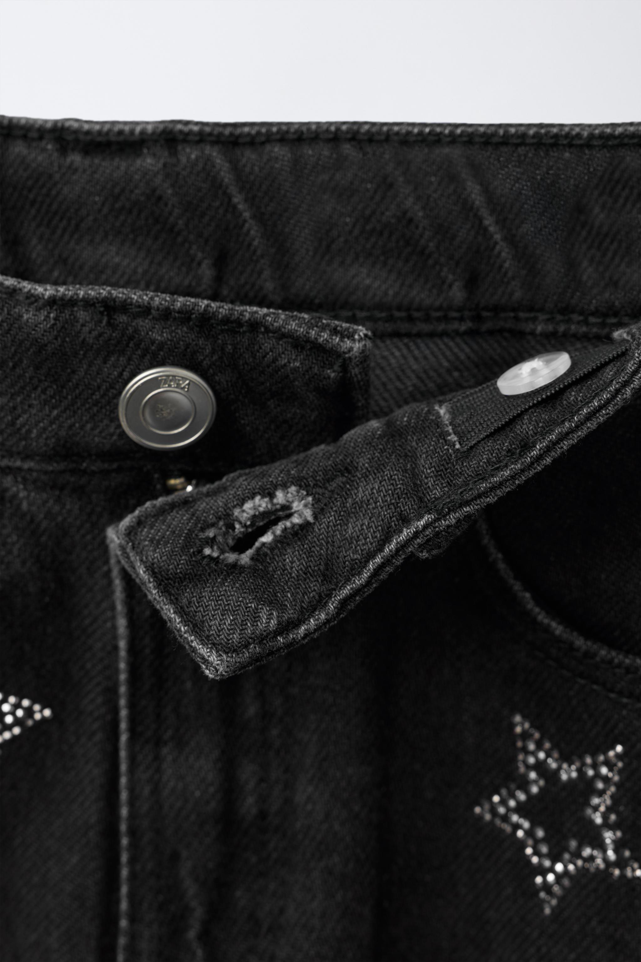 GLITTER STAR DENIM SKIRT