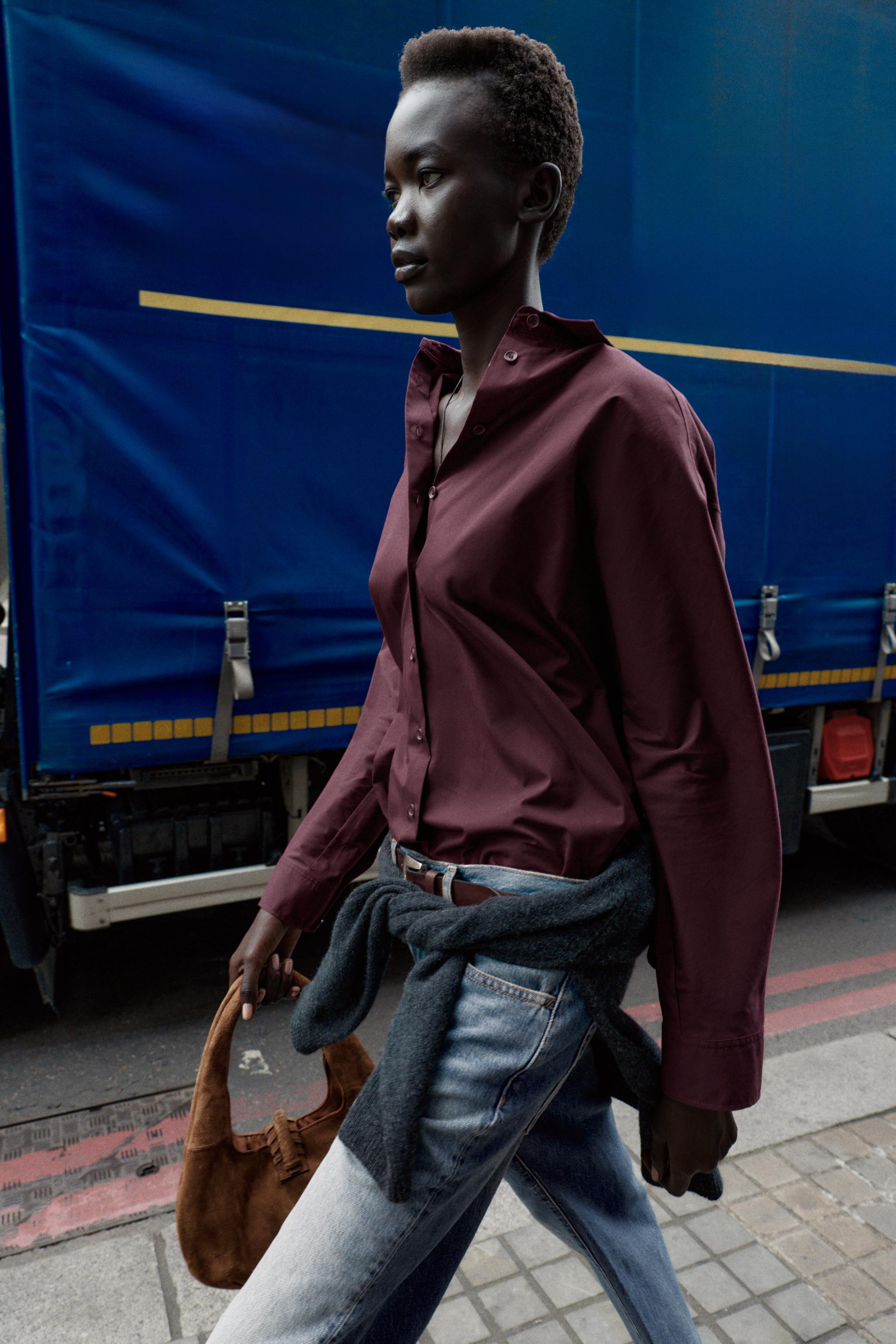 OVERSIZED POPLIN SHIRT