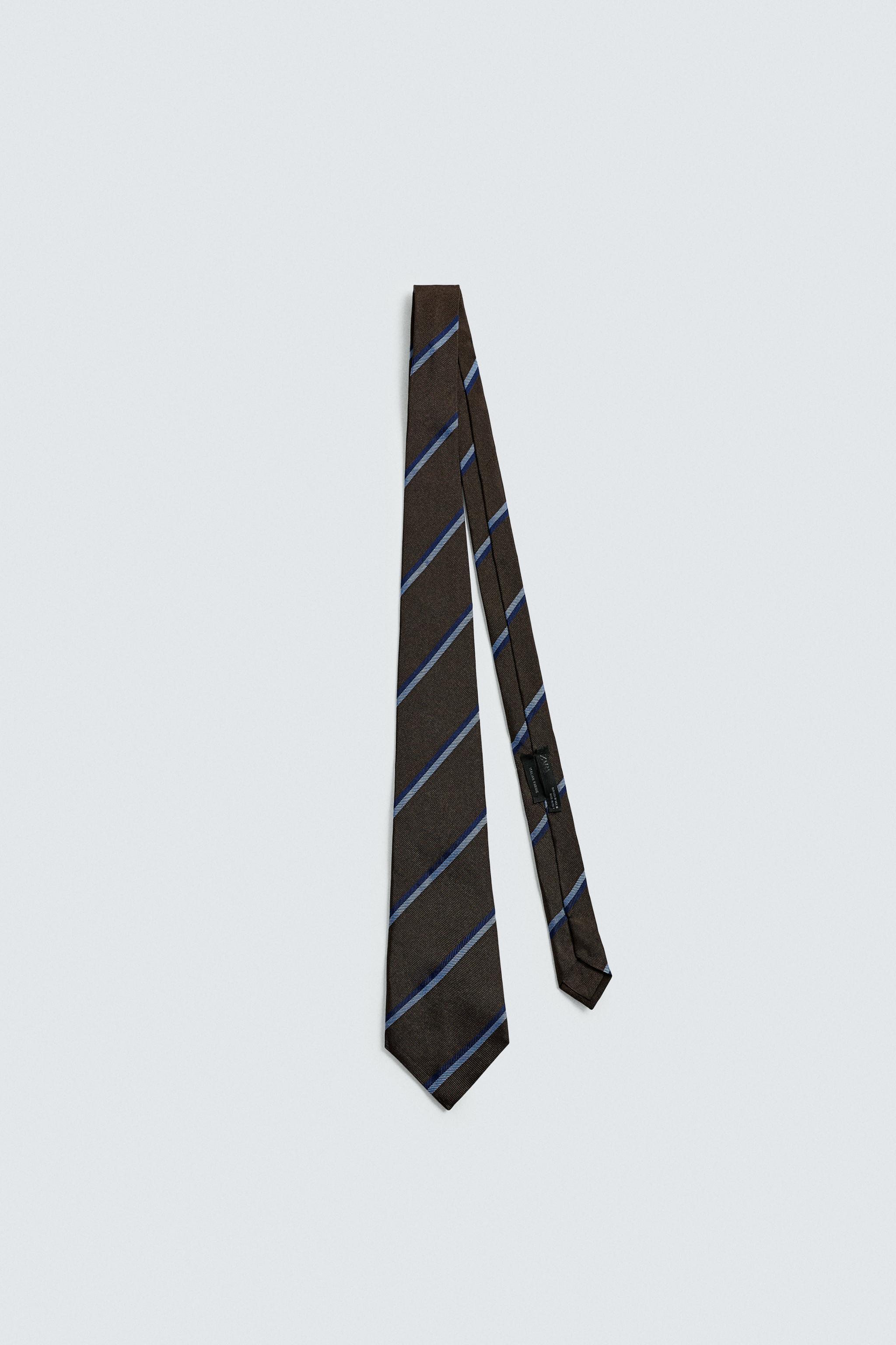 100% SILK STRIPED TIE